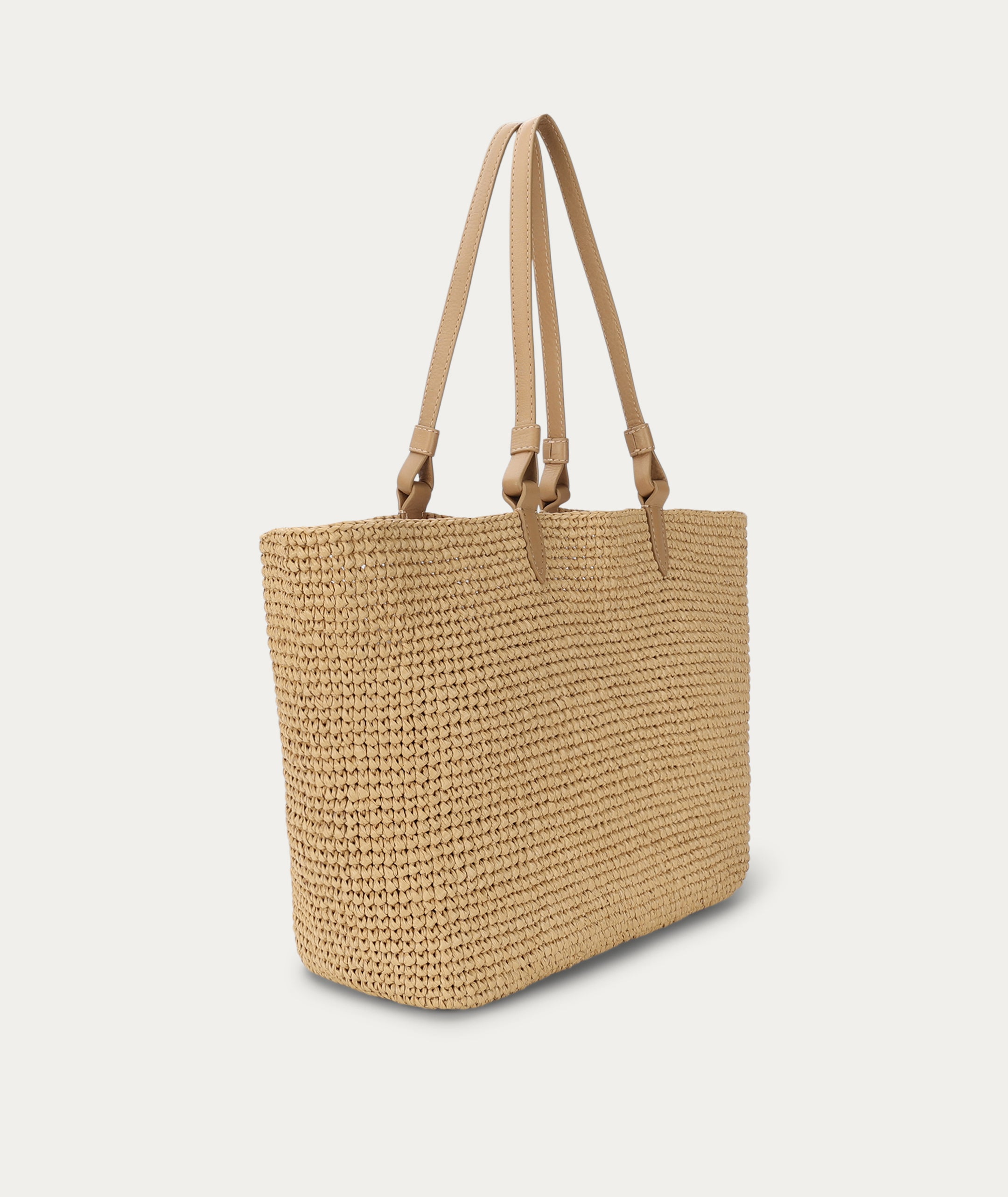 Mr Bandit Tote - Natural Raffia
