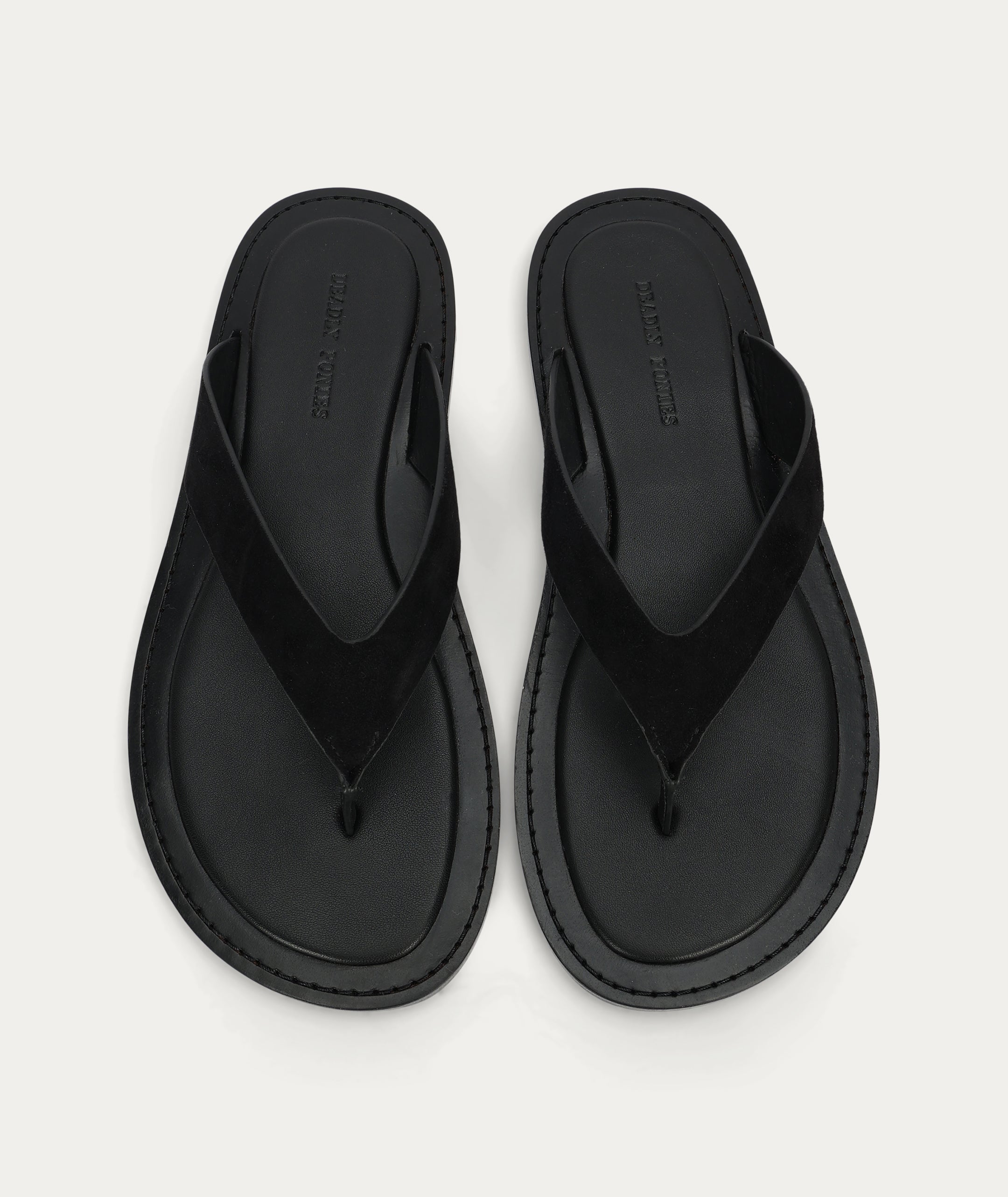 Helios Sandal - Black Suede