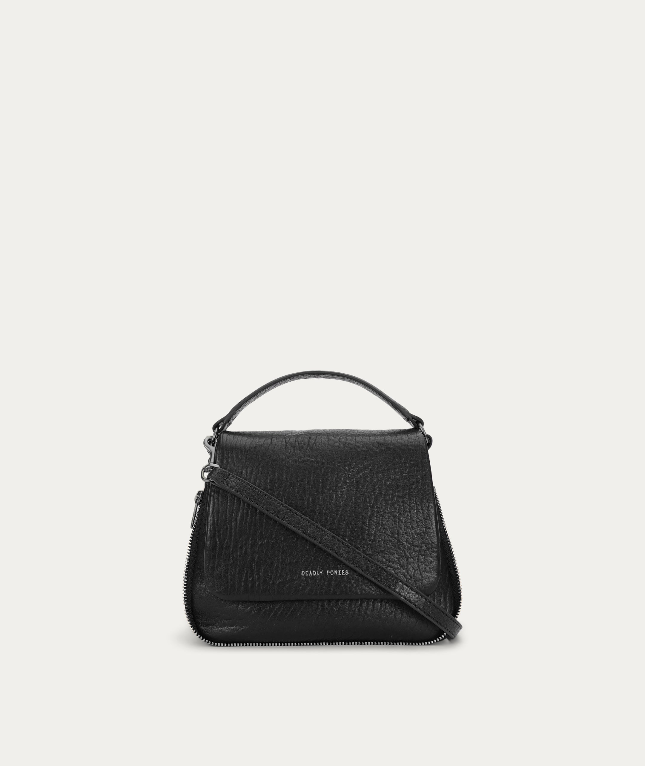 Mr Caiman Mini - Black Bulle/Gunmetal – Deadly Ponies