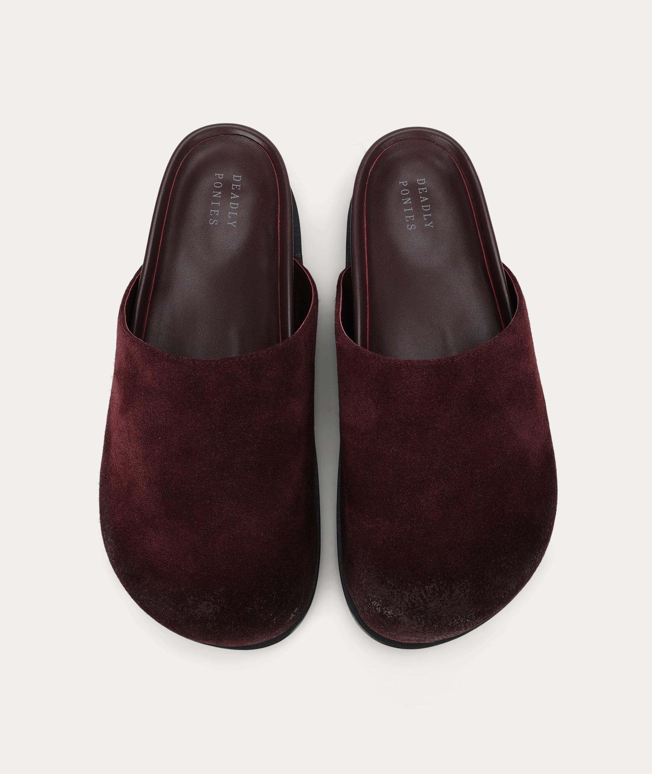 Alastor Slide - Merlot Suede
