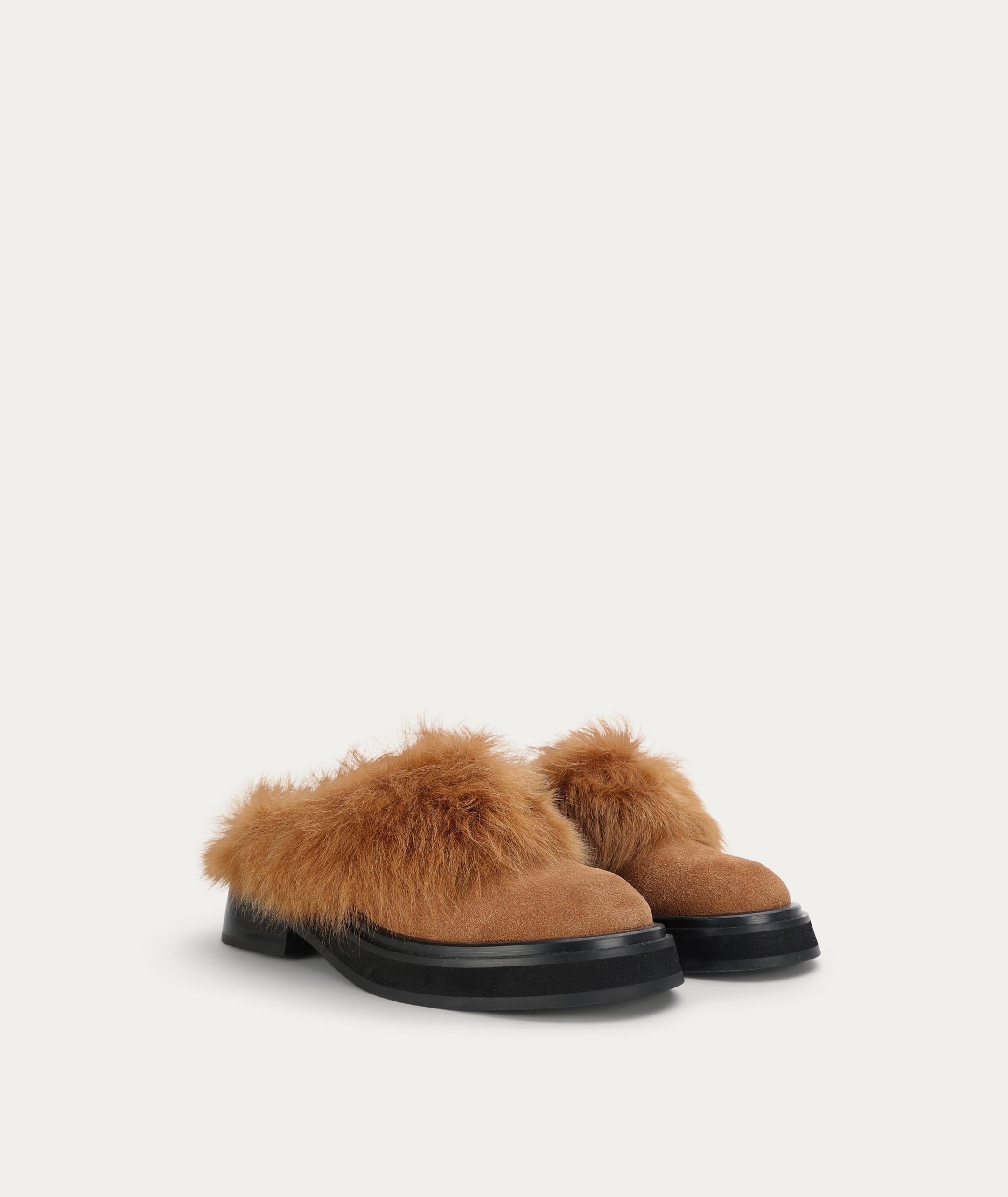 Apollo Mule - Gingerbread Suede