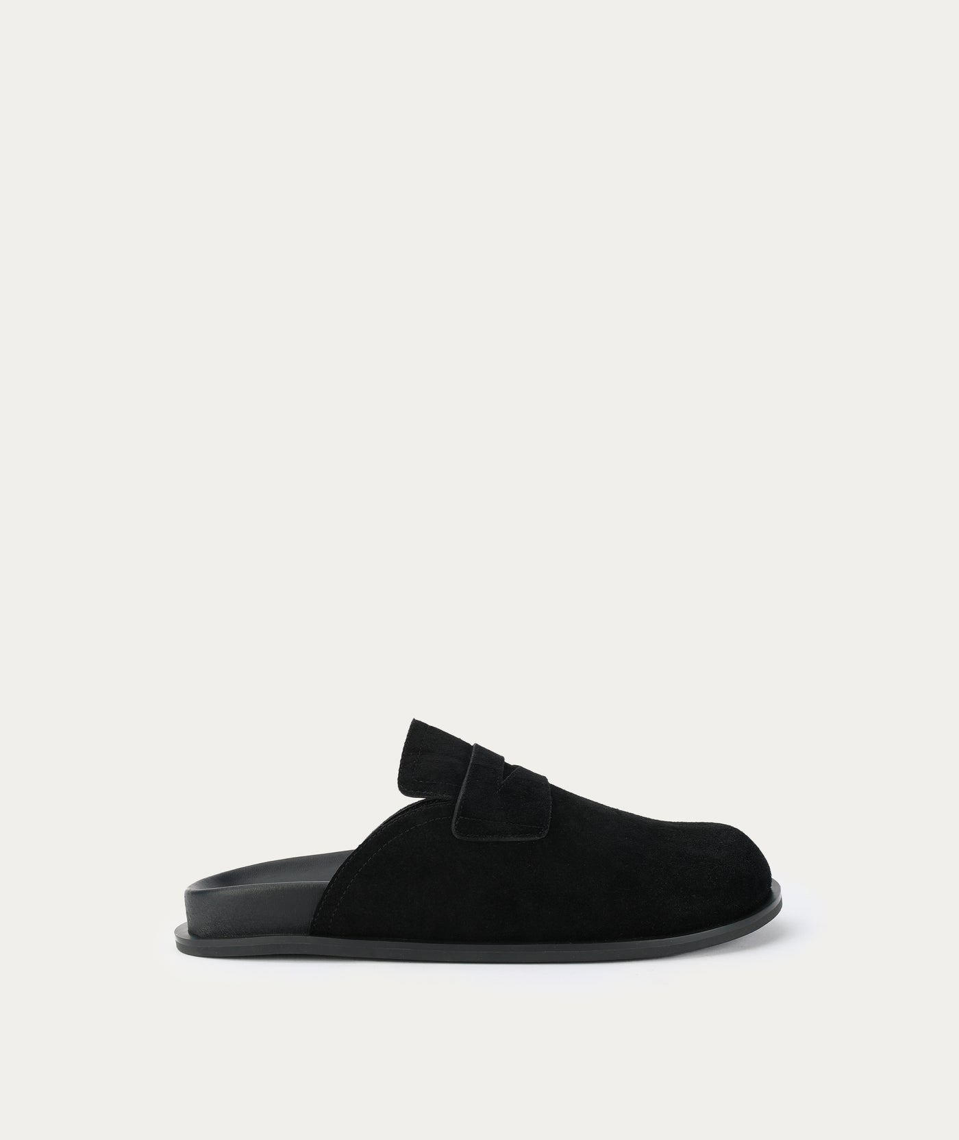 Apollo Slide - Black Suede