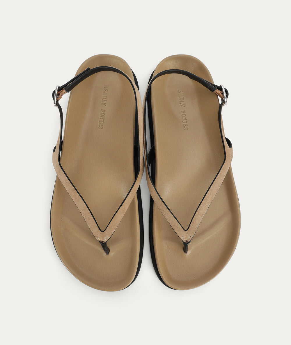 Artemis Sandal - Oat Suede