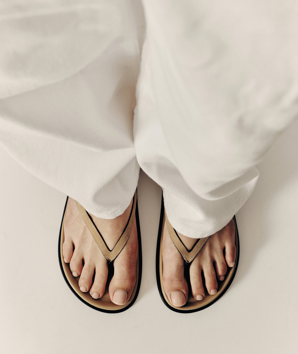 Artemis Sandal - Oat Suede