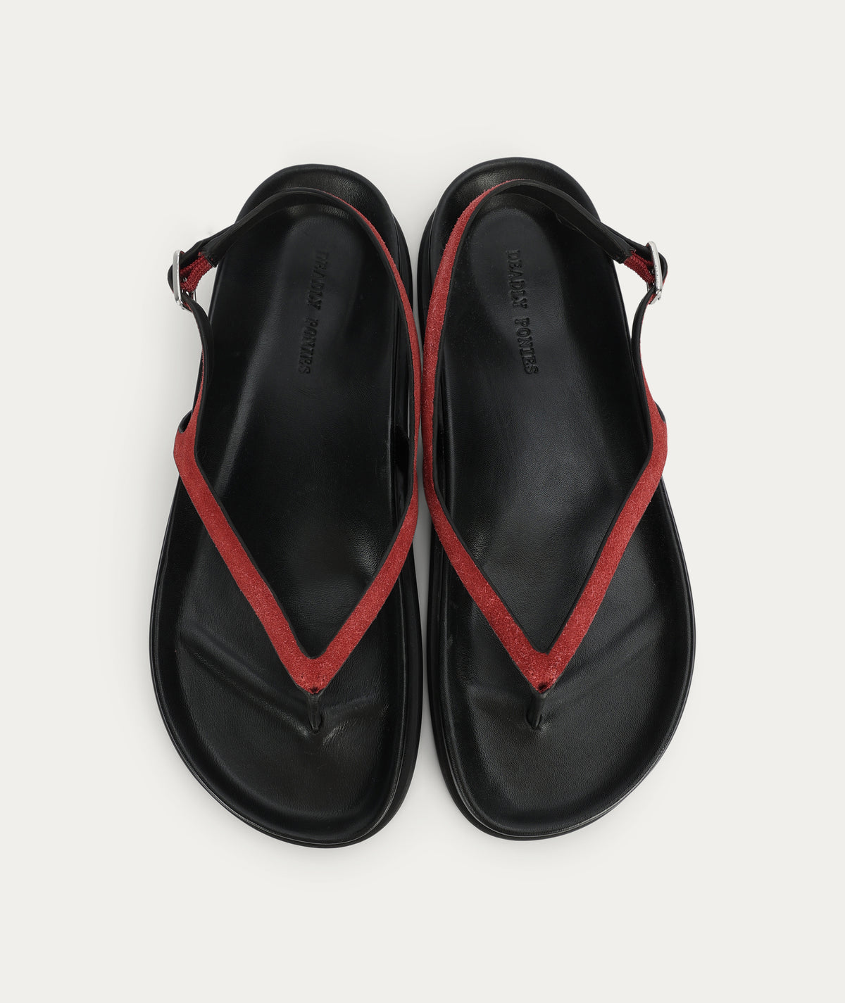 Artemis Sandal - Salsa Suede/Black