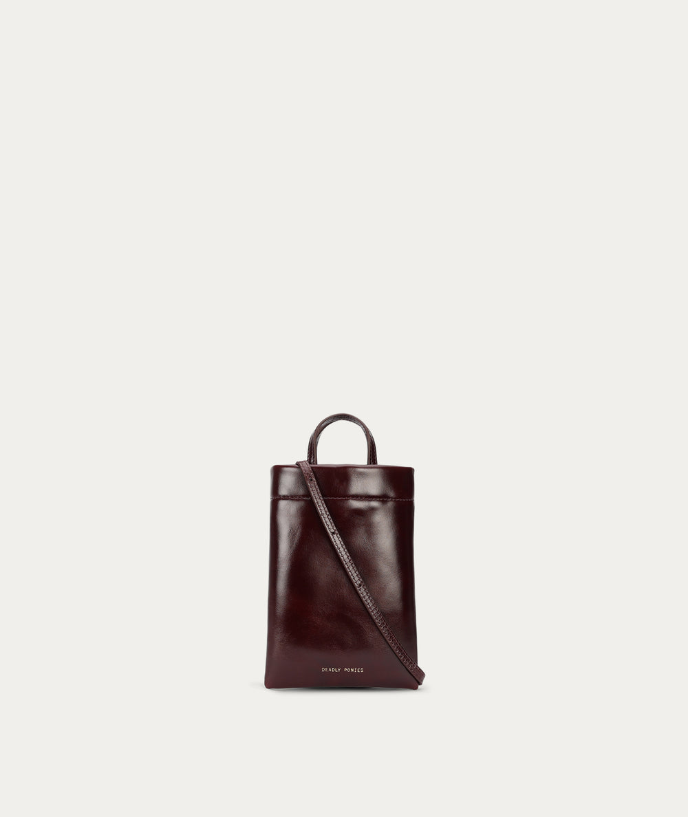 Bandit Phone Pouch - Dark Cherry Gloss