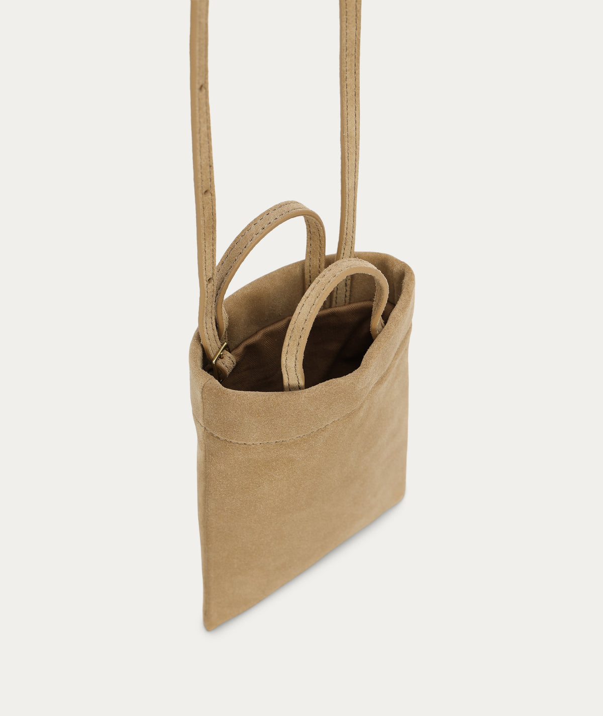 Bandit Phone Pouch - Oat Suede