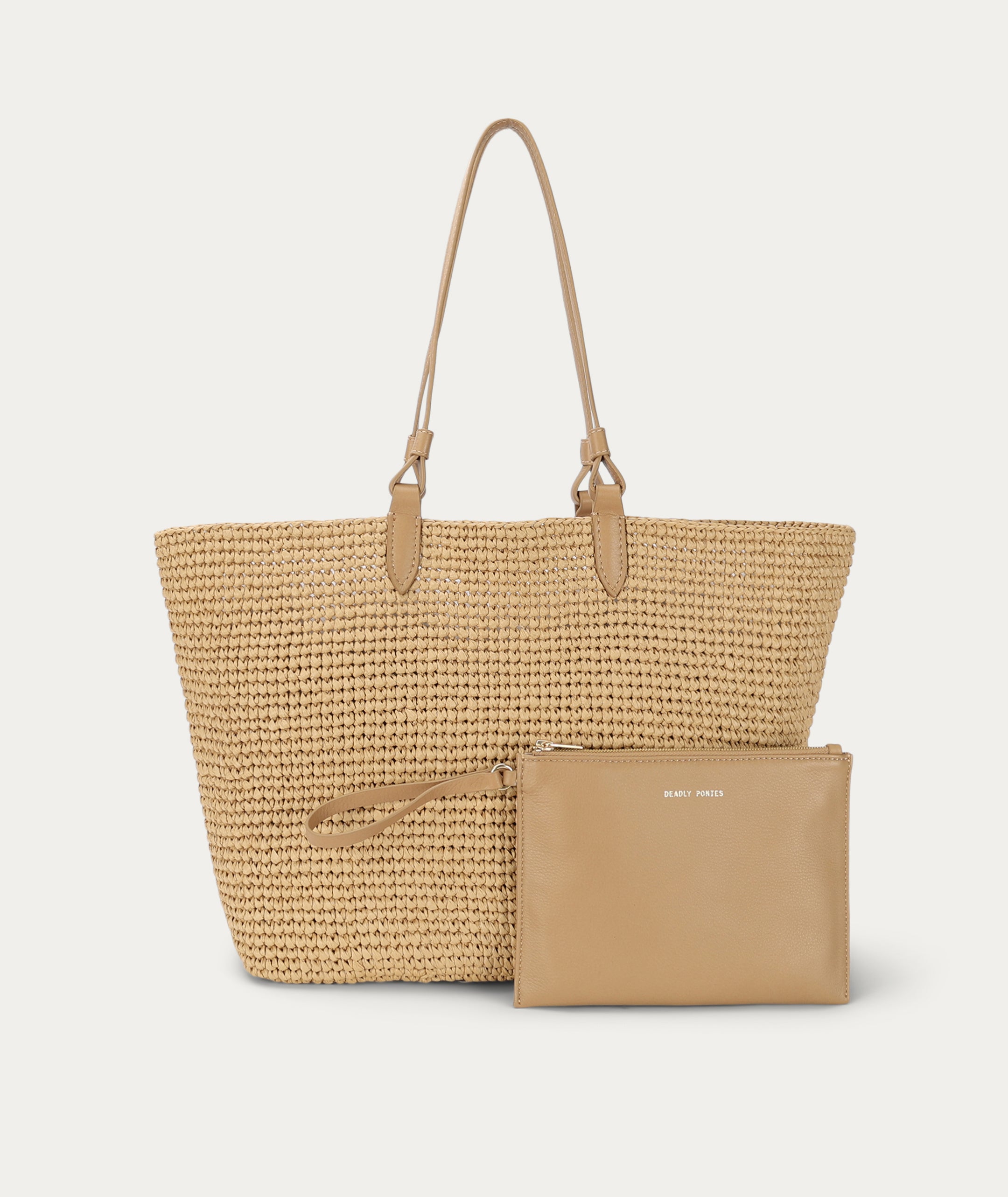 Mr Bandit Tote - Natural Raffia