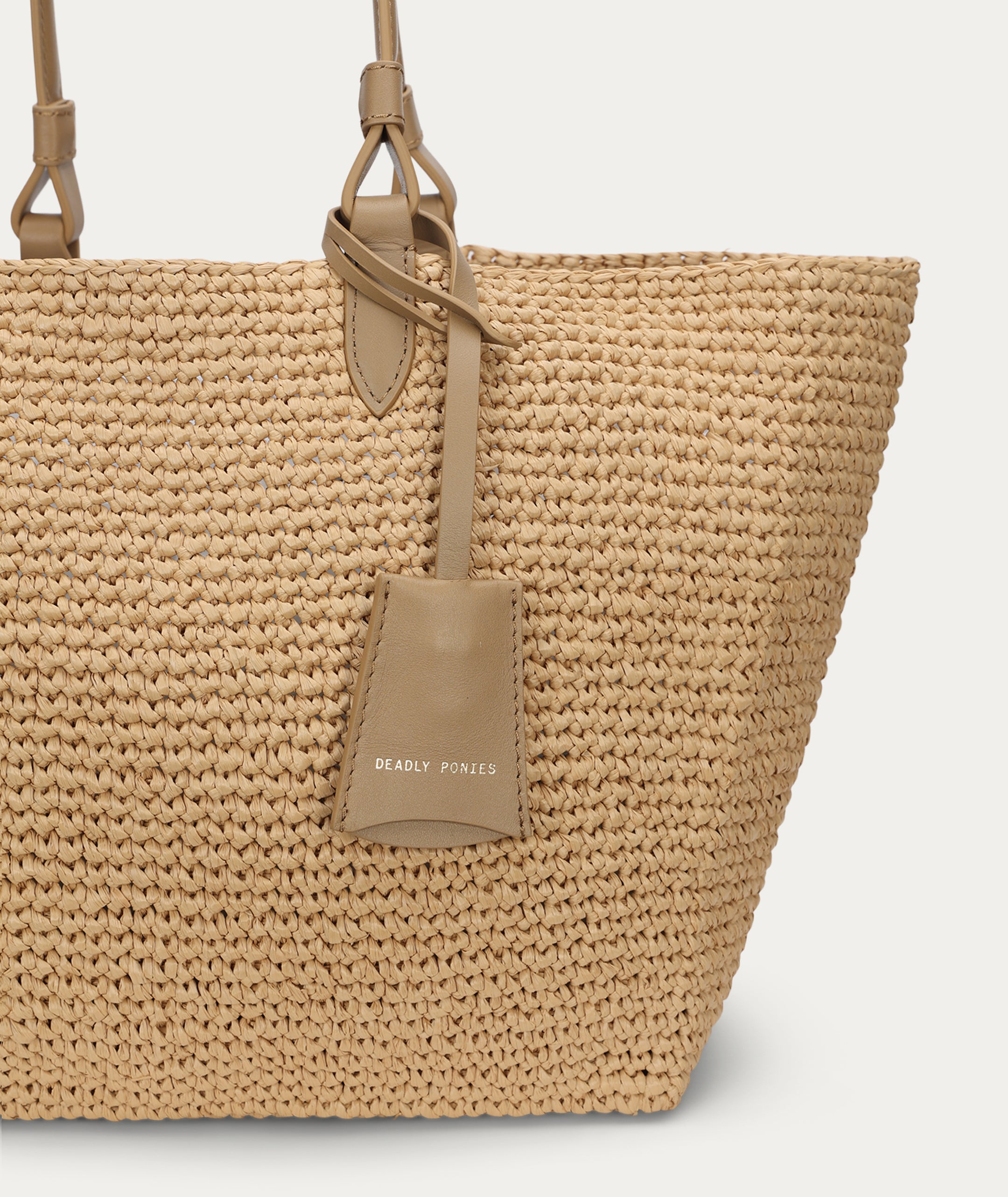 Mr Bandit Tote - Natural Raffia