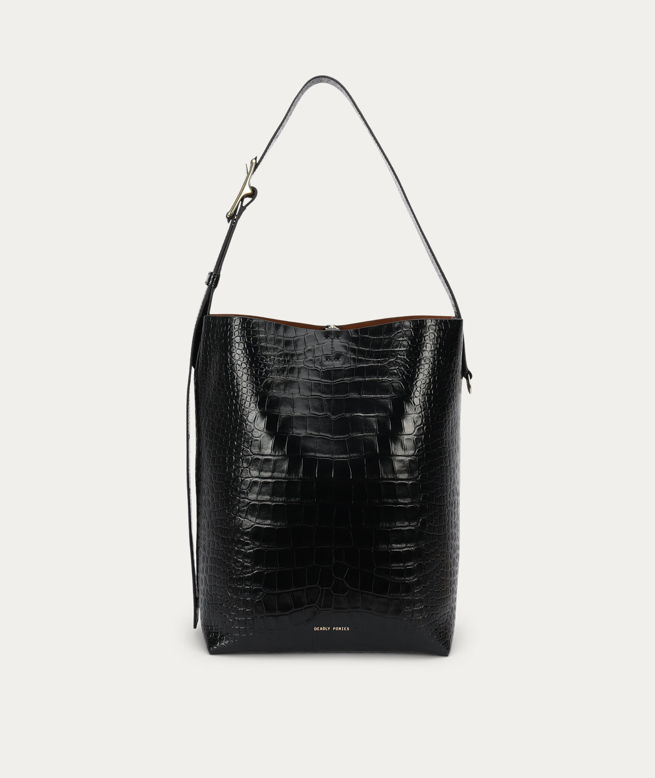 Bellboy Tote - Black Croc