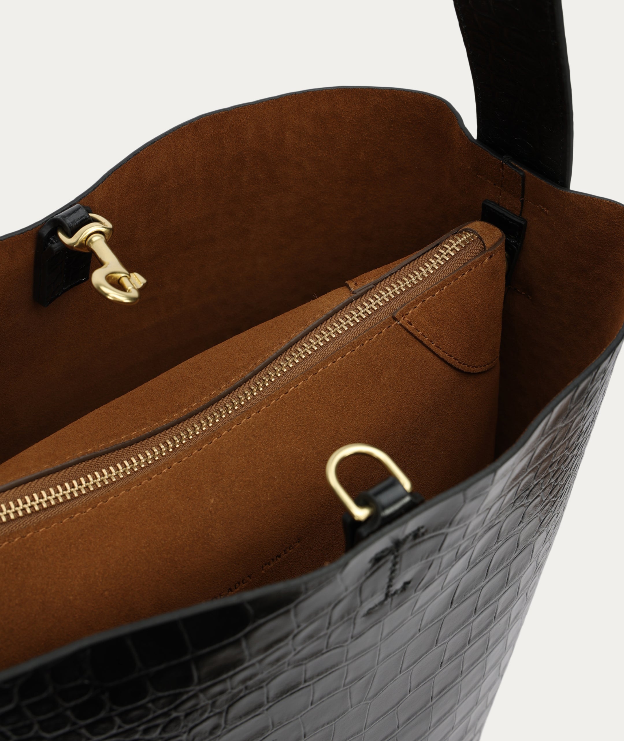 Bellboy Tote - Black Croc