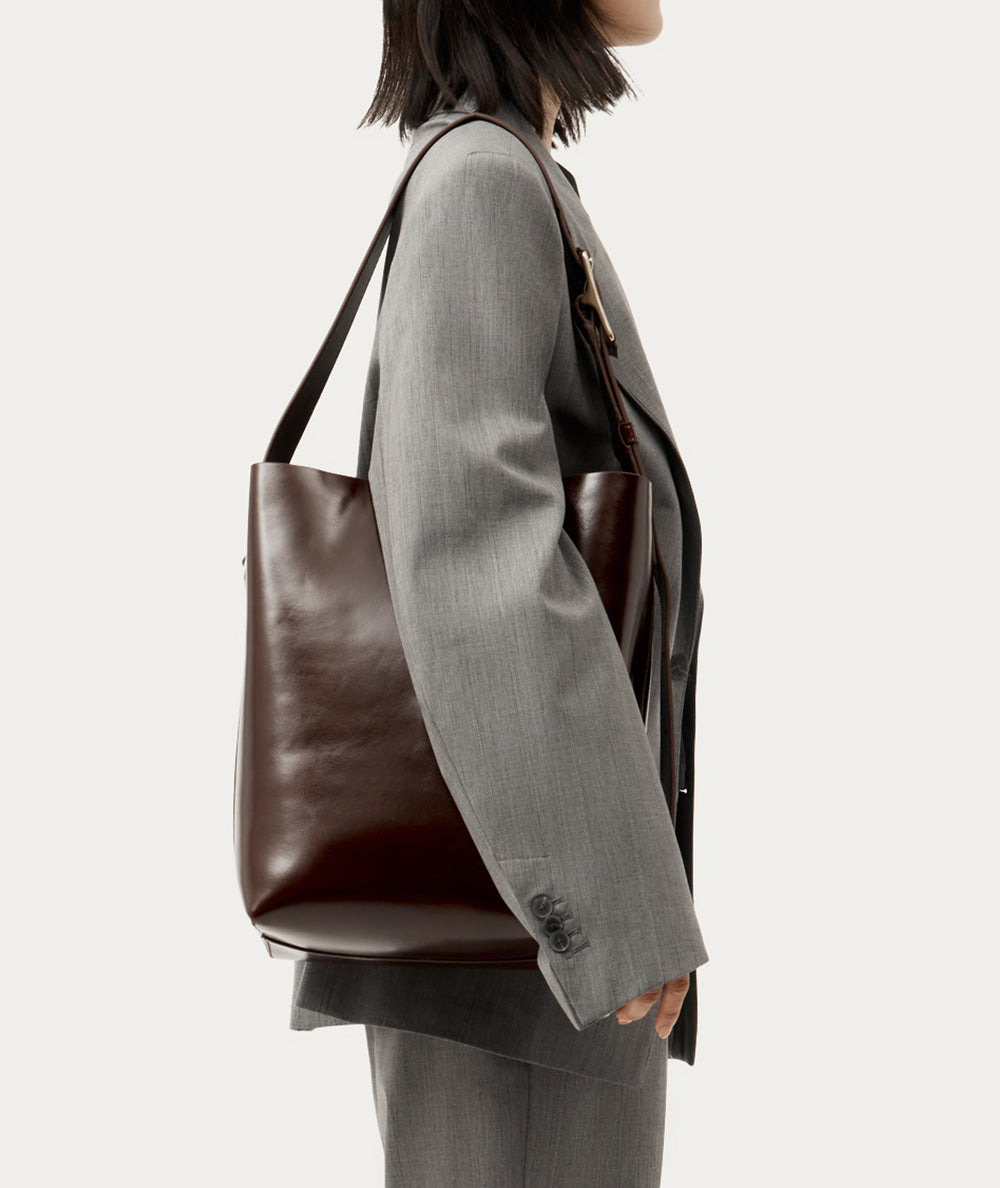 Bellboy Tote - Dark Cherry Gloss