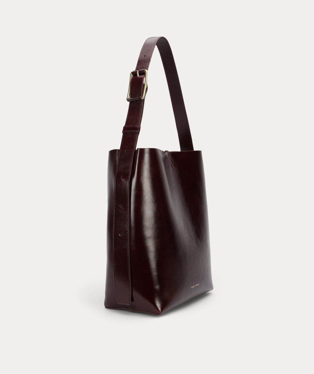 Bellboy Tote - Dark Cherry Gloss