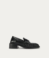 Butterfield Loafer - Black Croc
