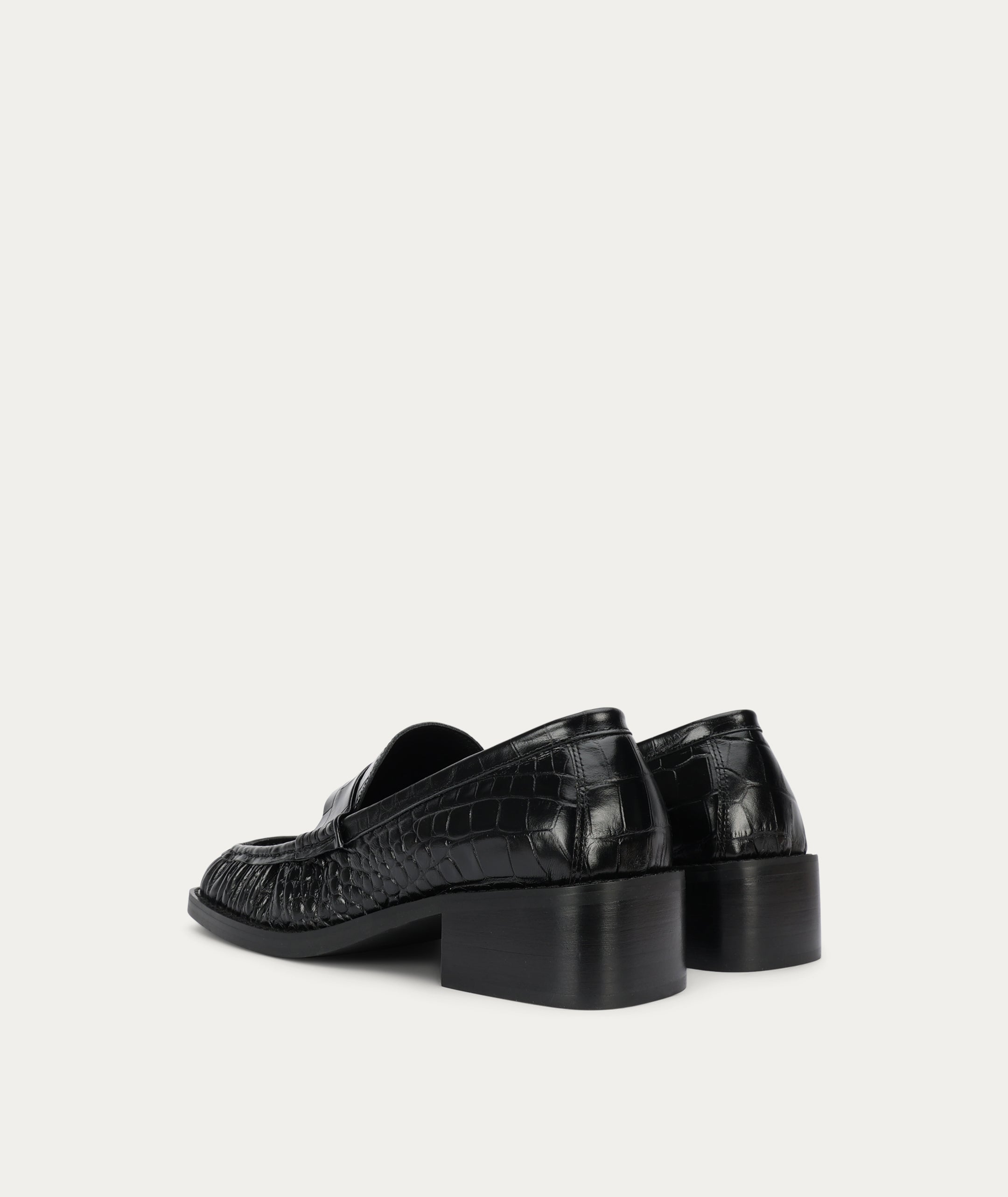 Butterfield Loafer - Black Croc
