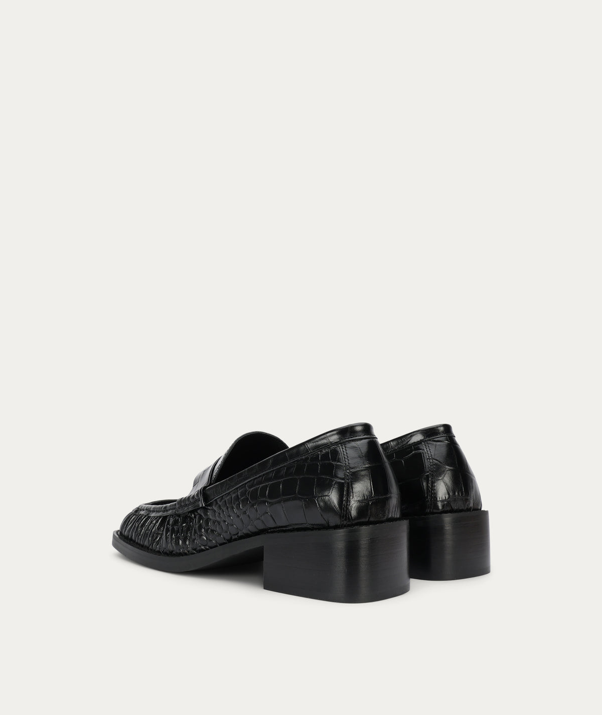 Butterfield Loafer - Black Croc