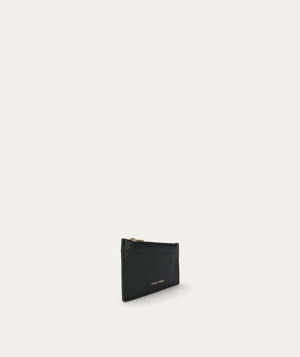 Card Holder - Black/Brass