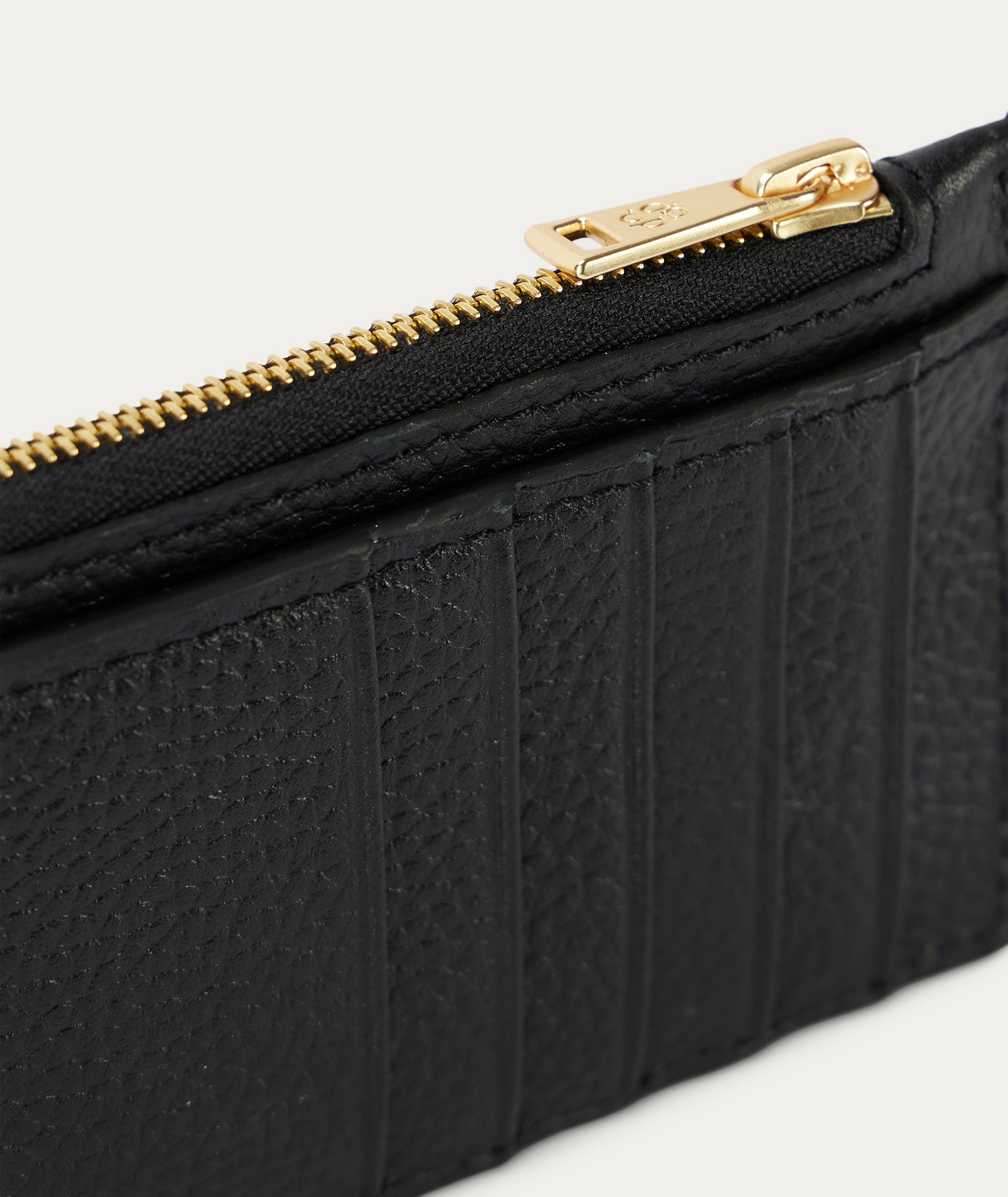 Card Holder - Black/Brass