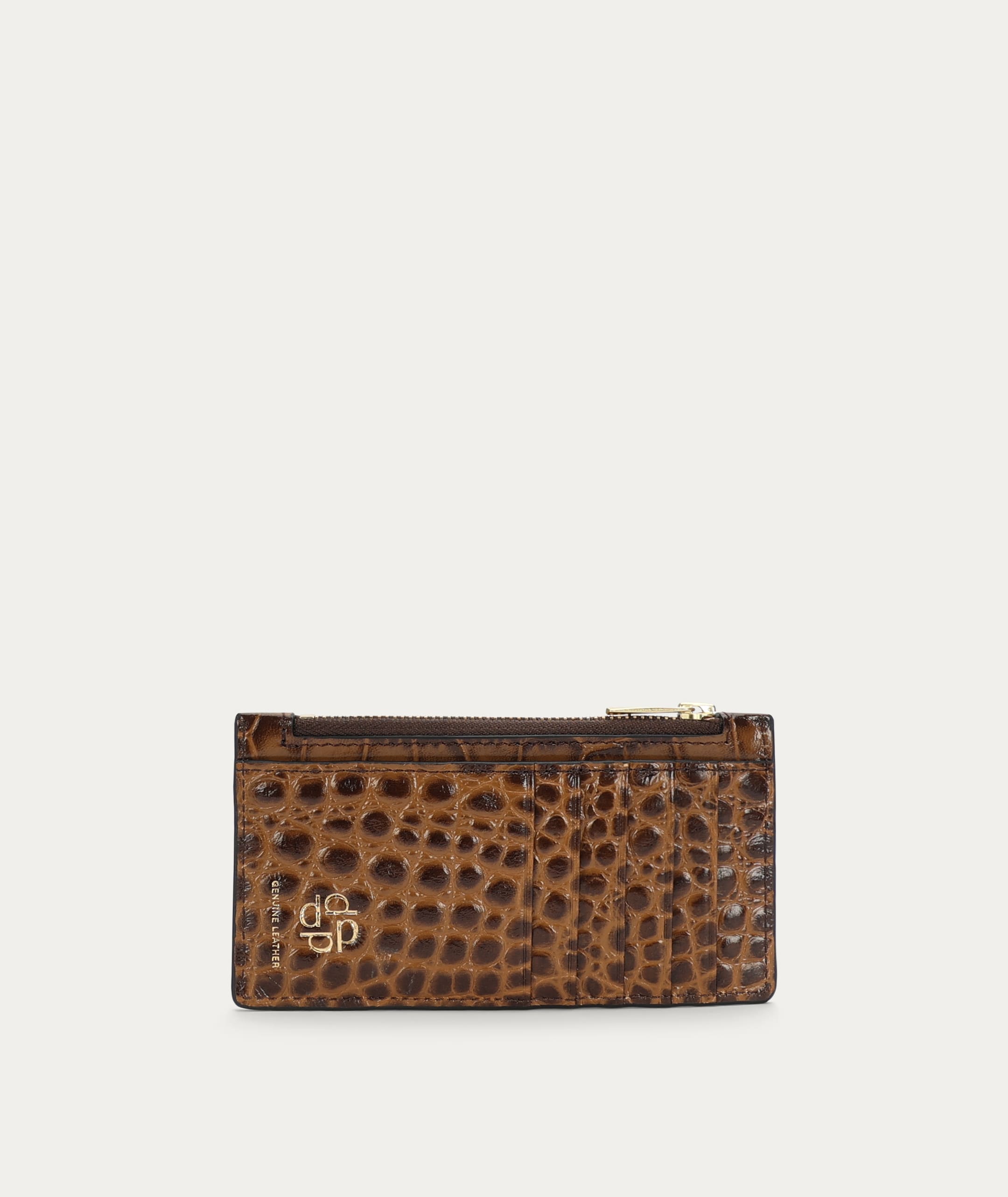Card Holder - Toffee Croc