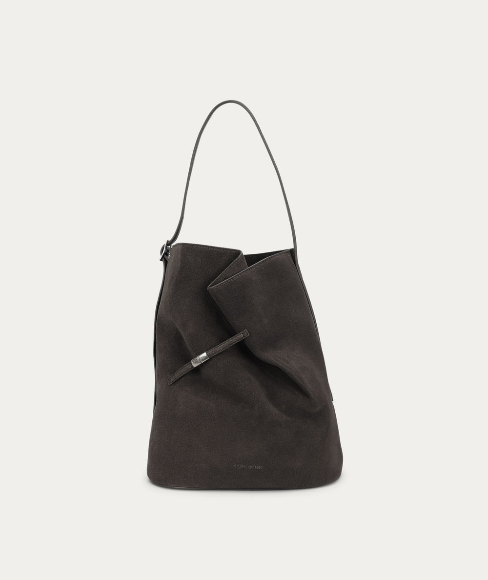 Clippity Tote - Asphalt Suede