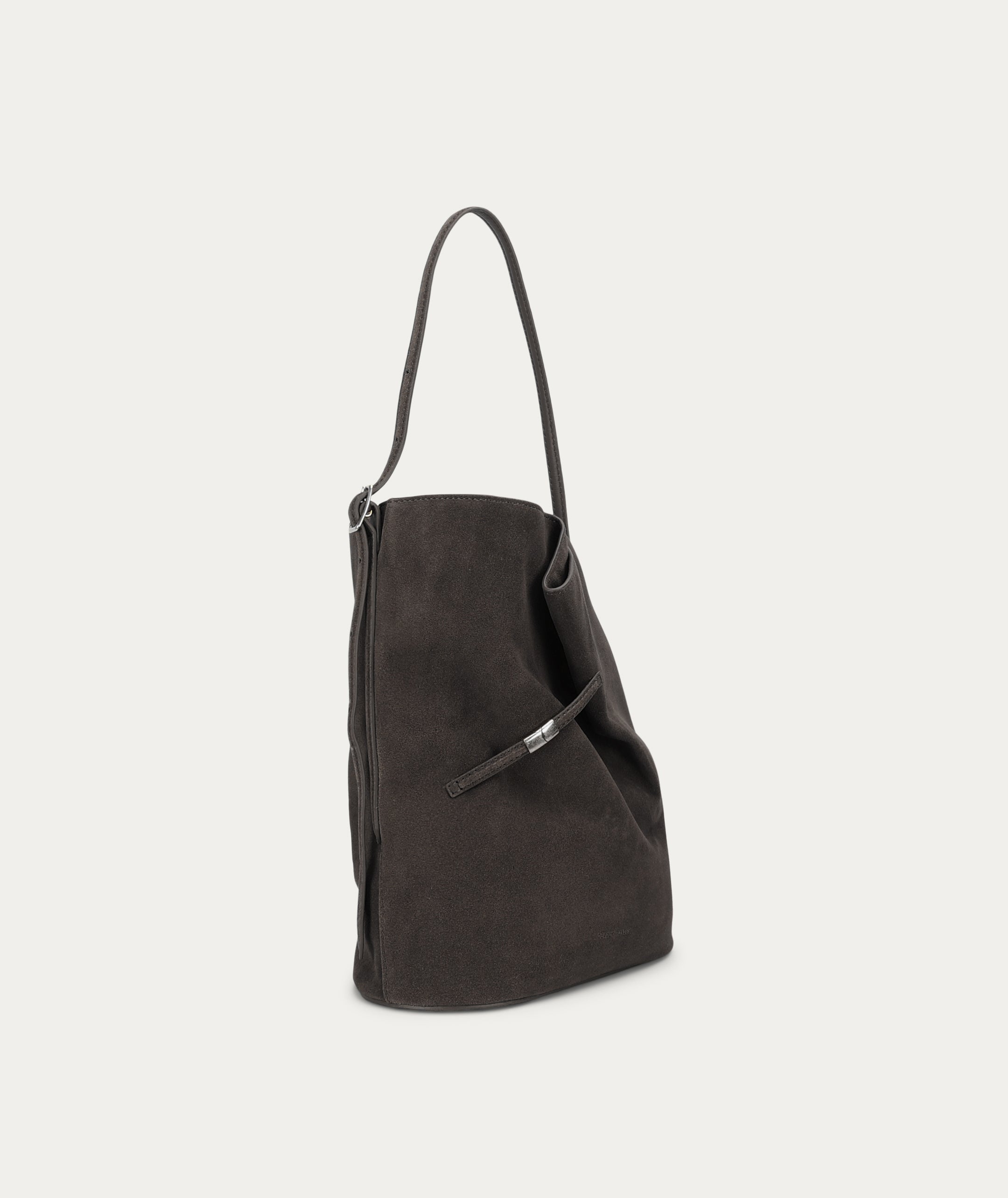 Clippity Tote - Asphalt Suede