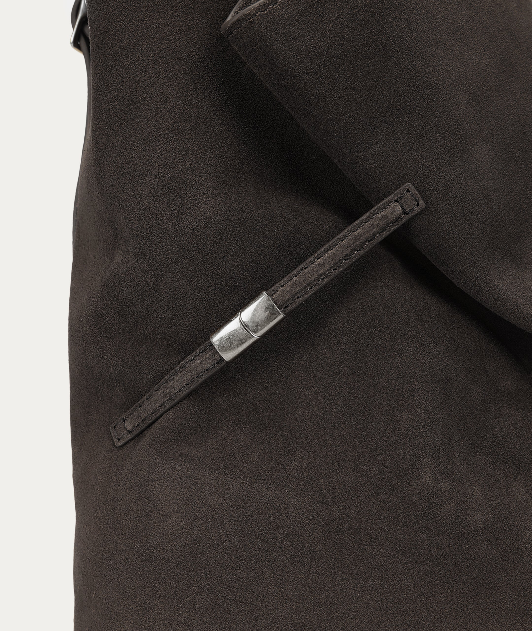 Clippity Tote - Asphalt Suede
