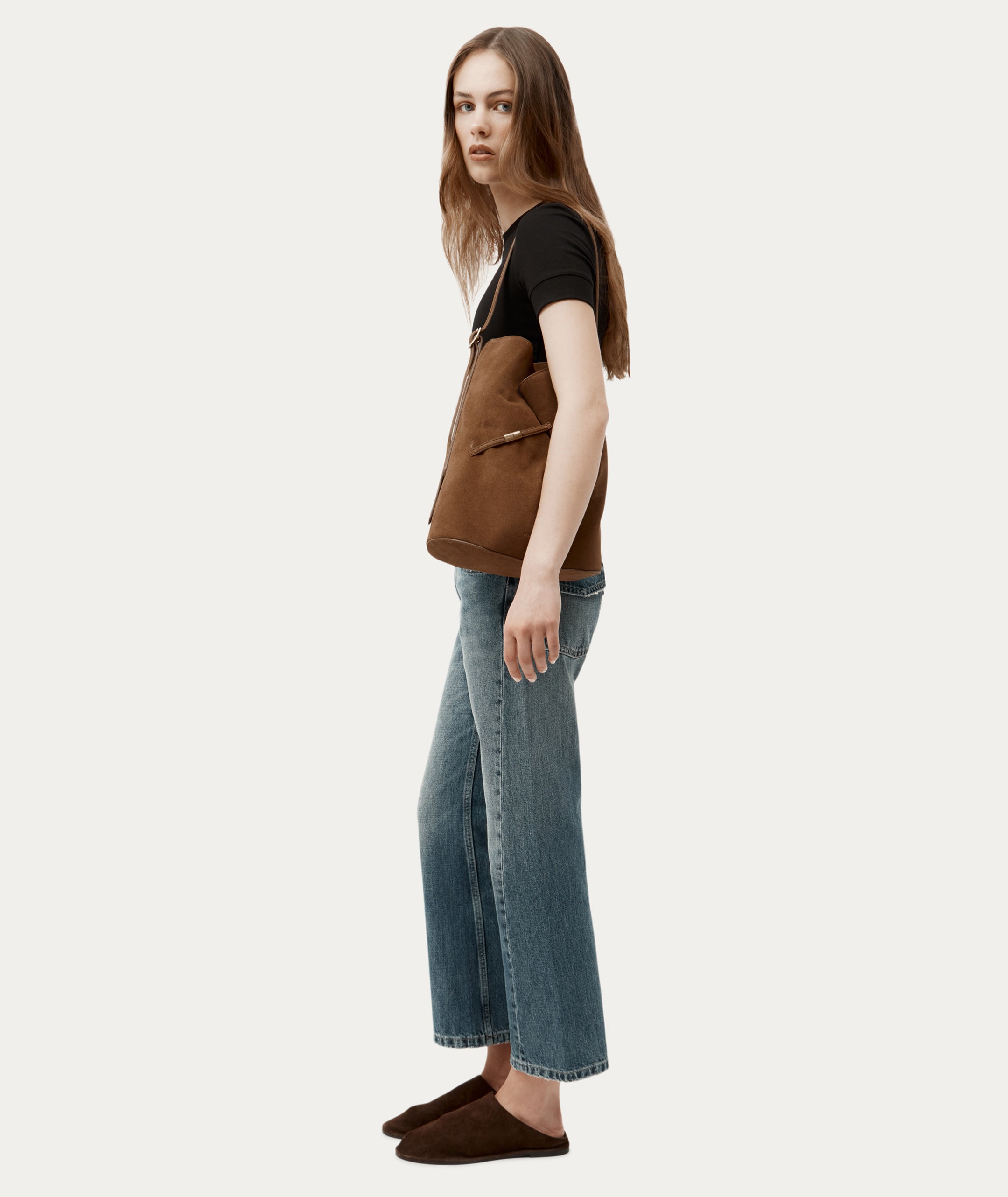 Clippity Tote - Hazel Suede
