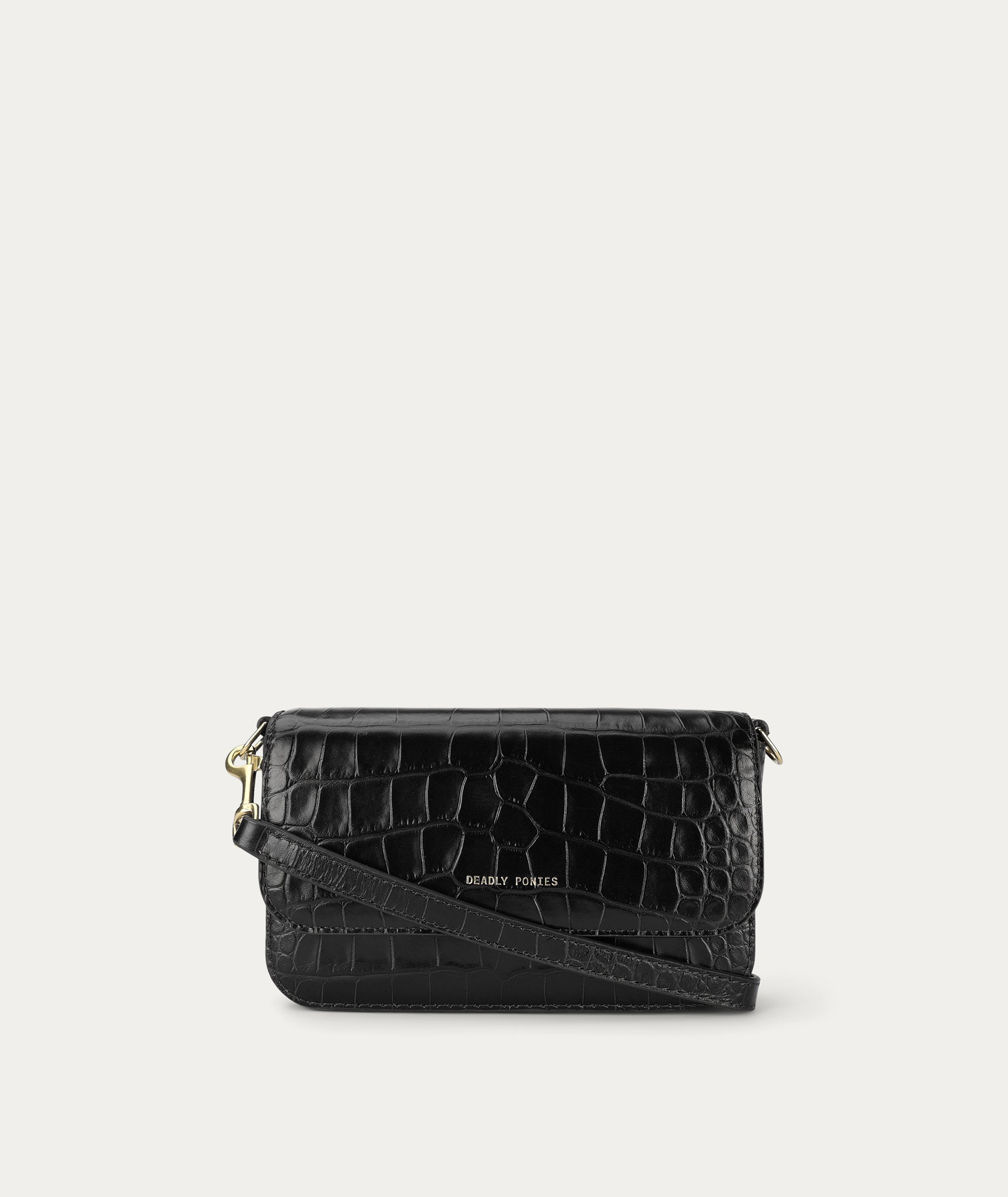 D Rex Clutch - Black Croc