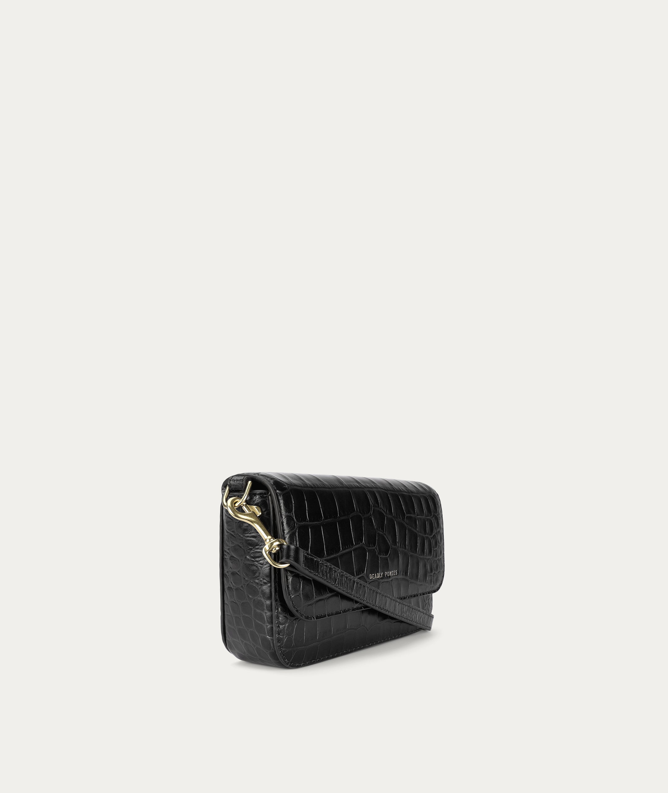 D Rex Clutch - Black Croc