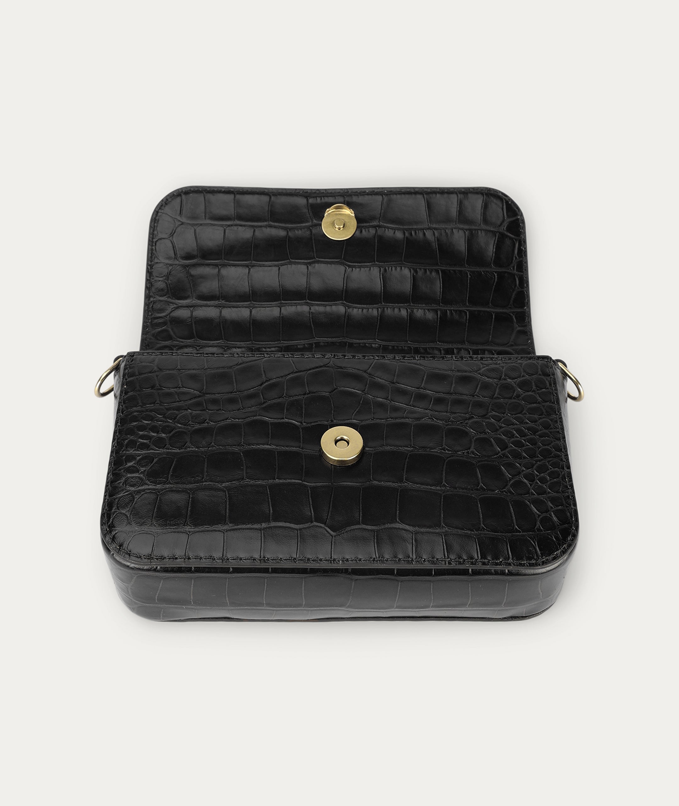 D Rex Clutch - Black Croc