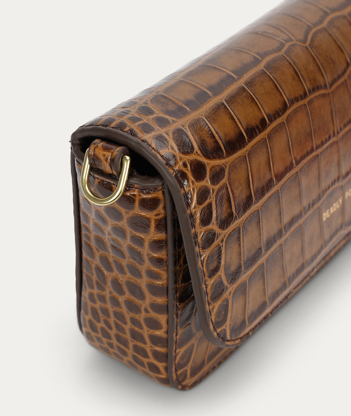 D Rex Clutch - Toffee Croc