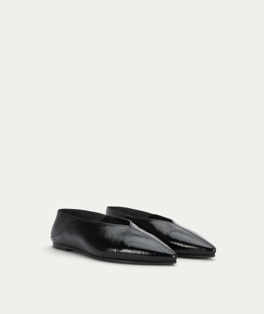 Epona Flat - Black Patent