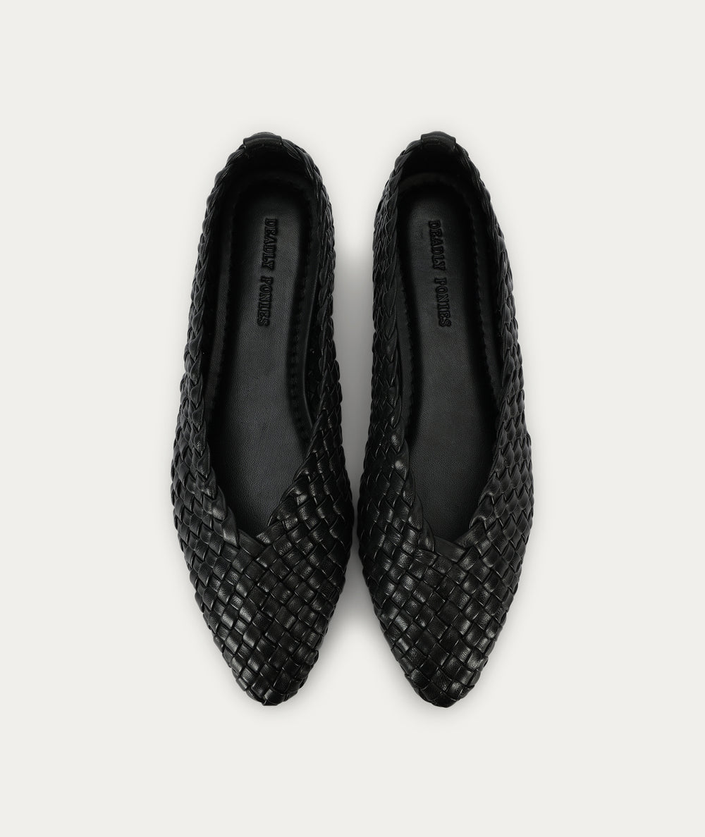 Epona Flat - Black Woven