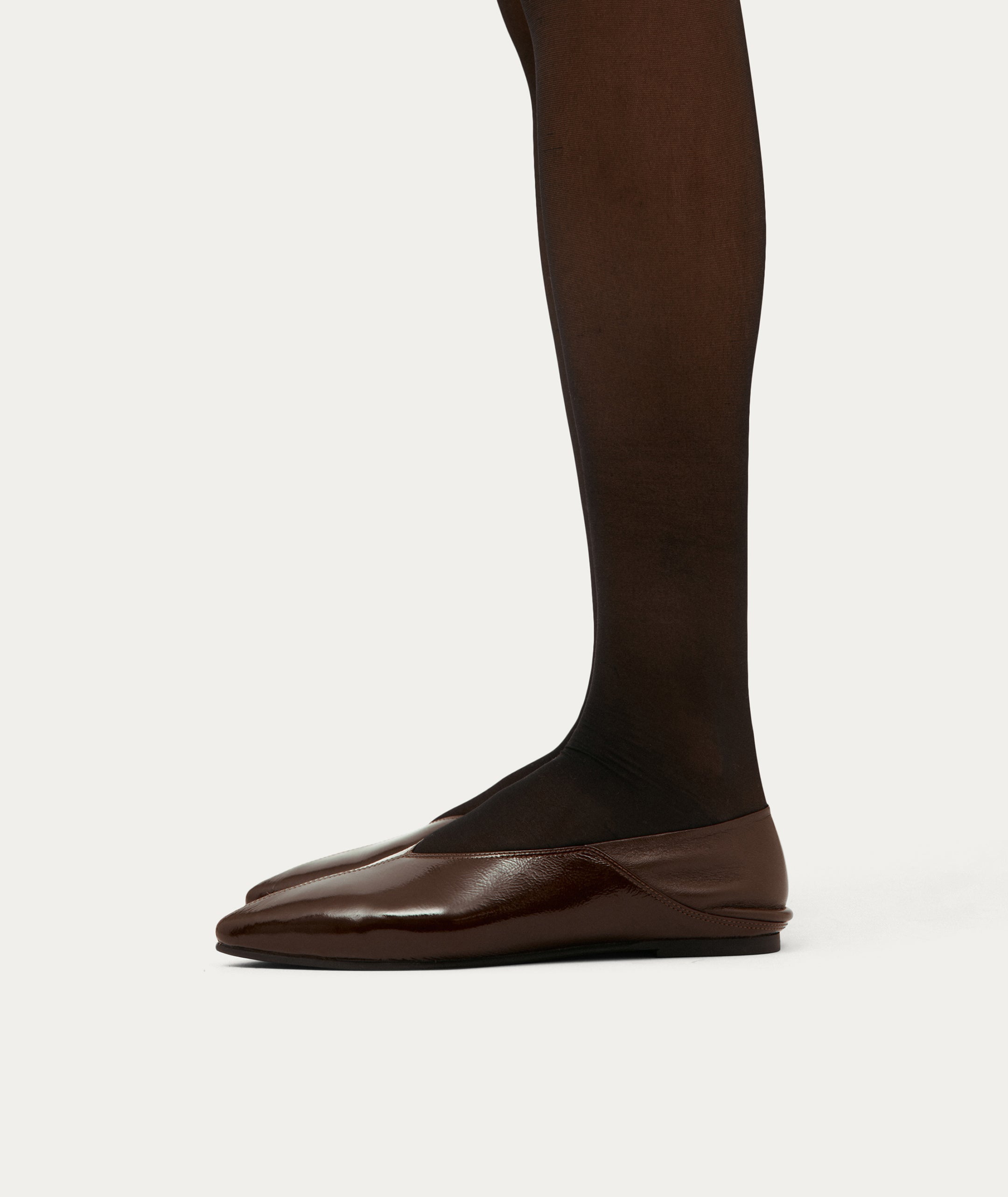 Epona Flat - Burgundy Patent