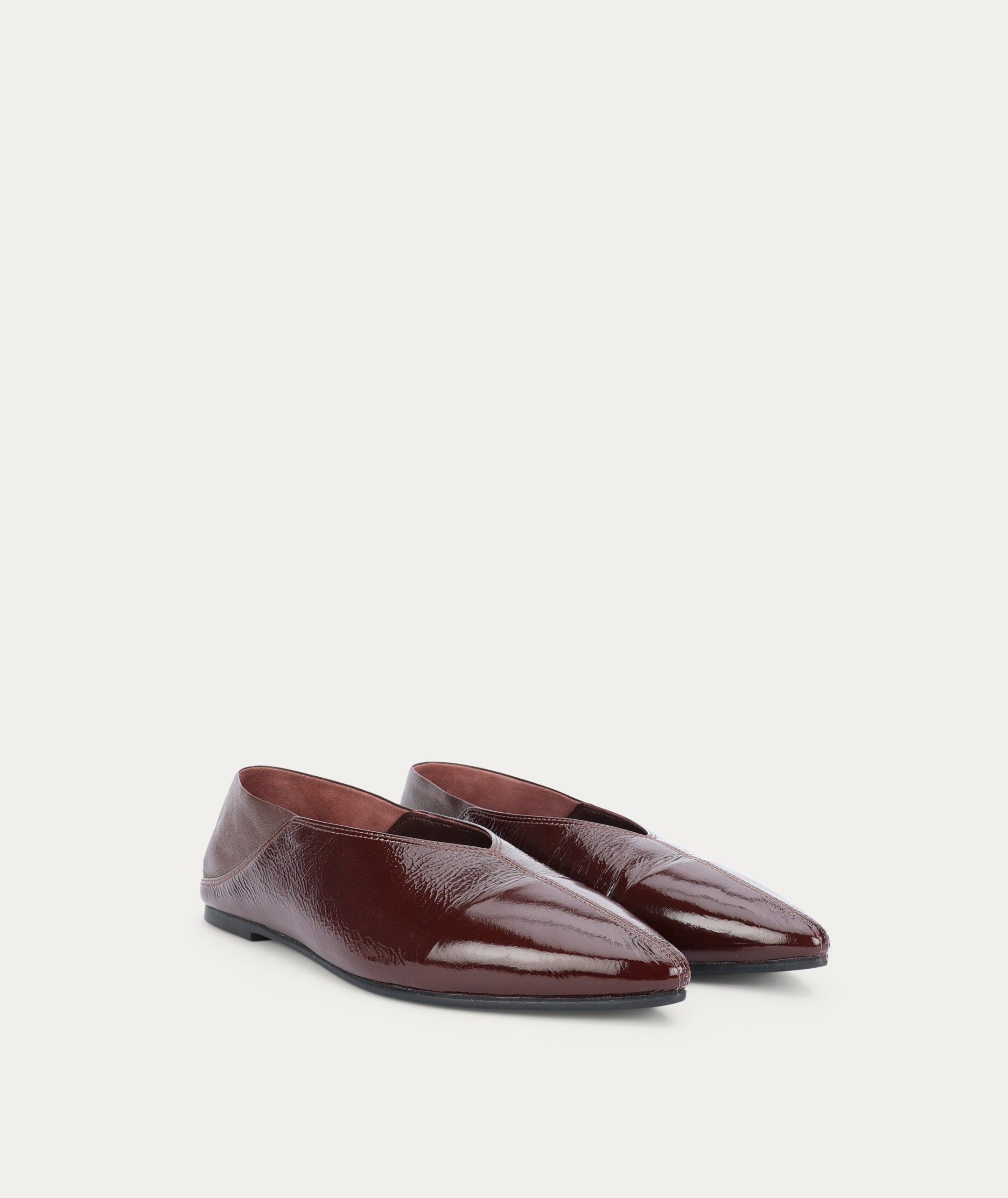 Epona Flat - Burgundy Patent