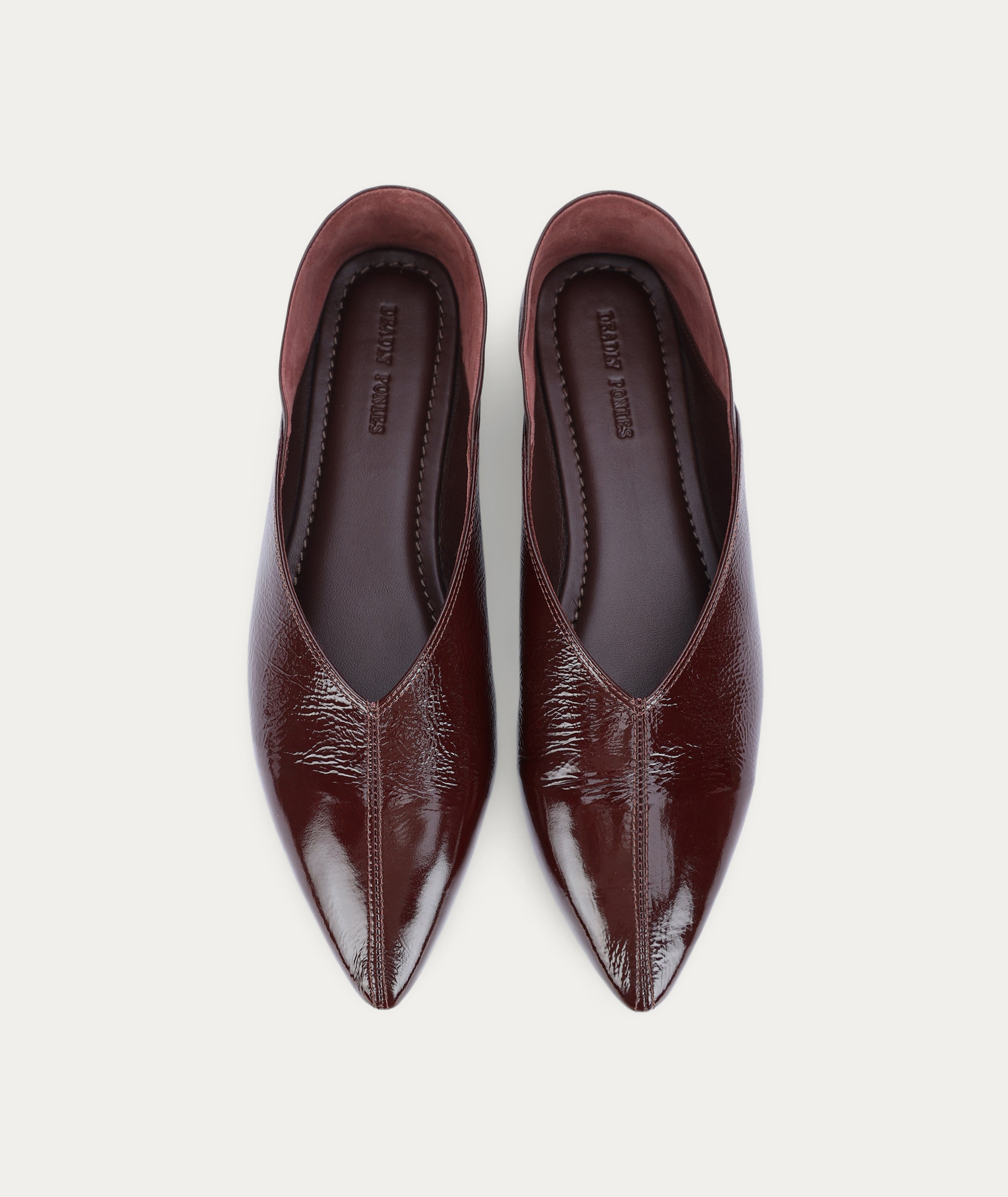 Epona Flat - Burgundy Patent