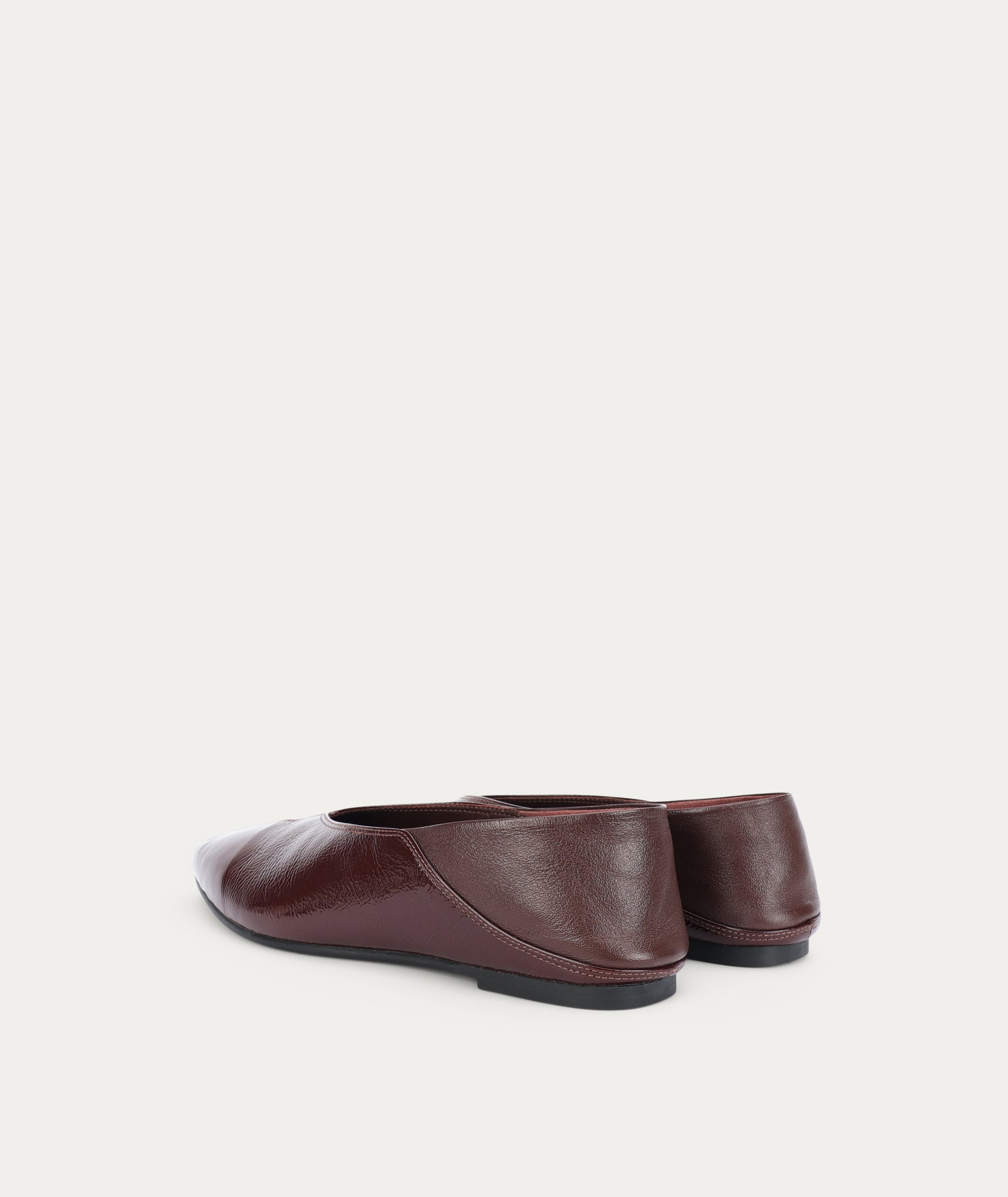 Epona Flat - Burgundy Patent