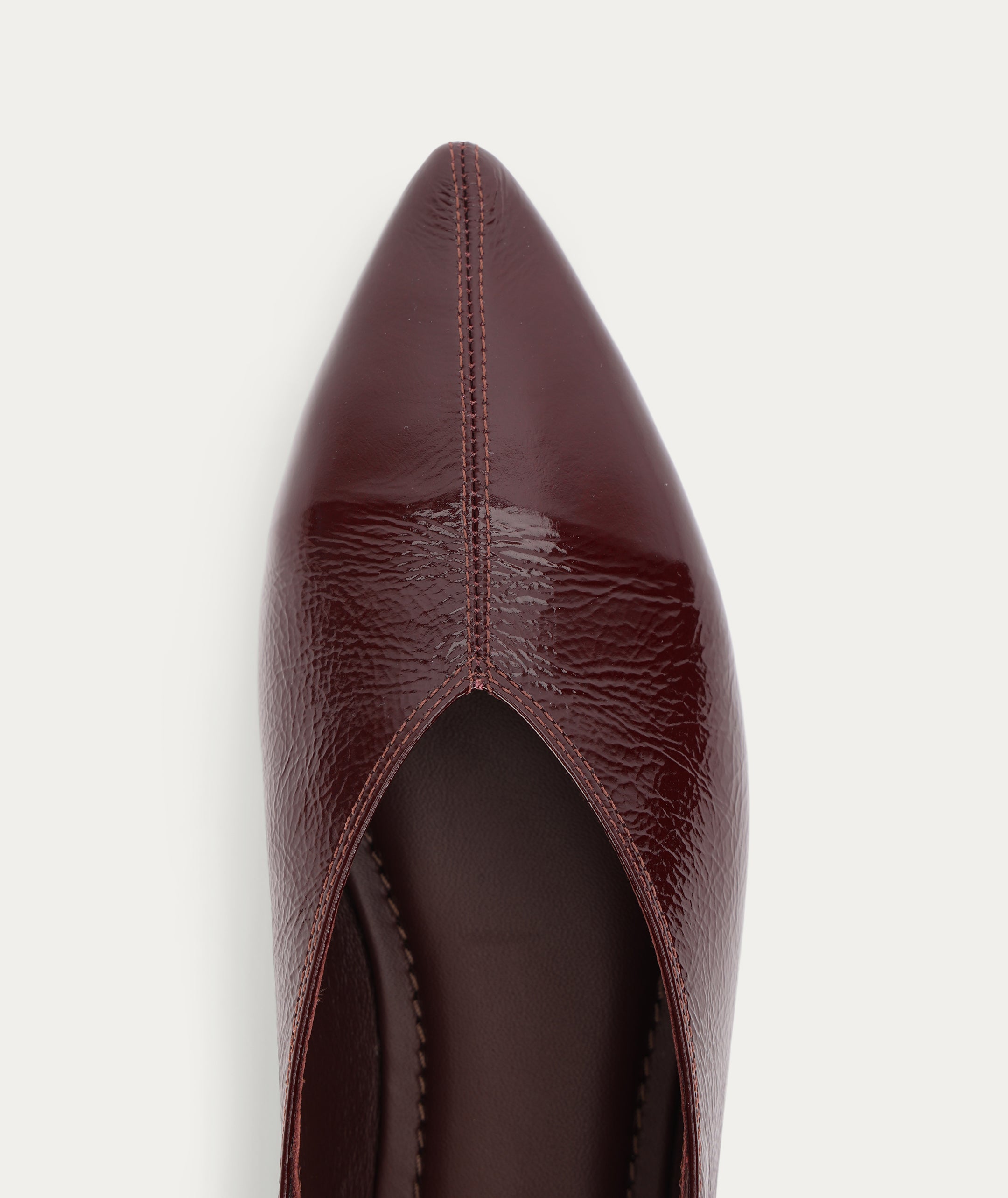 Epona Flat - Burgundy Patent