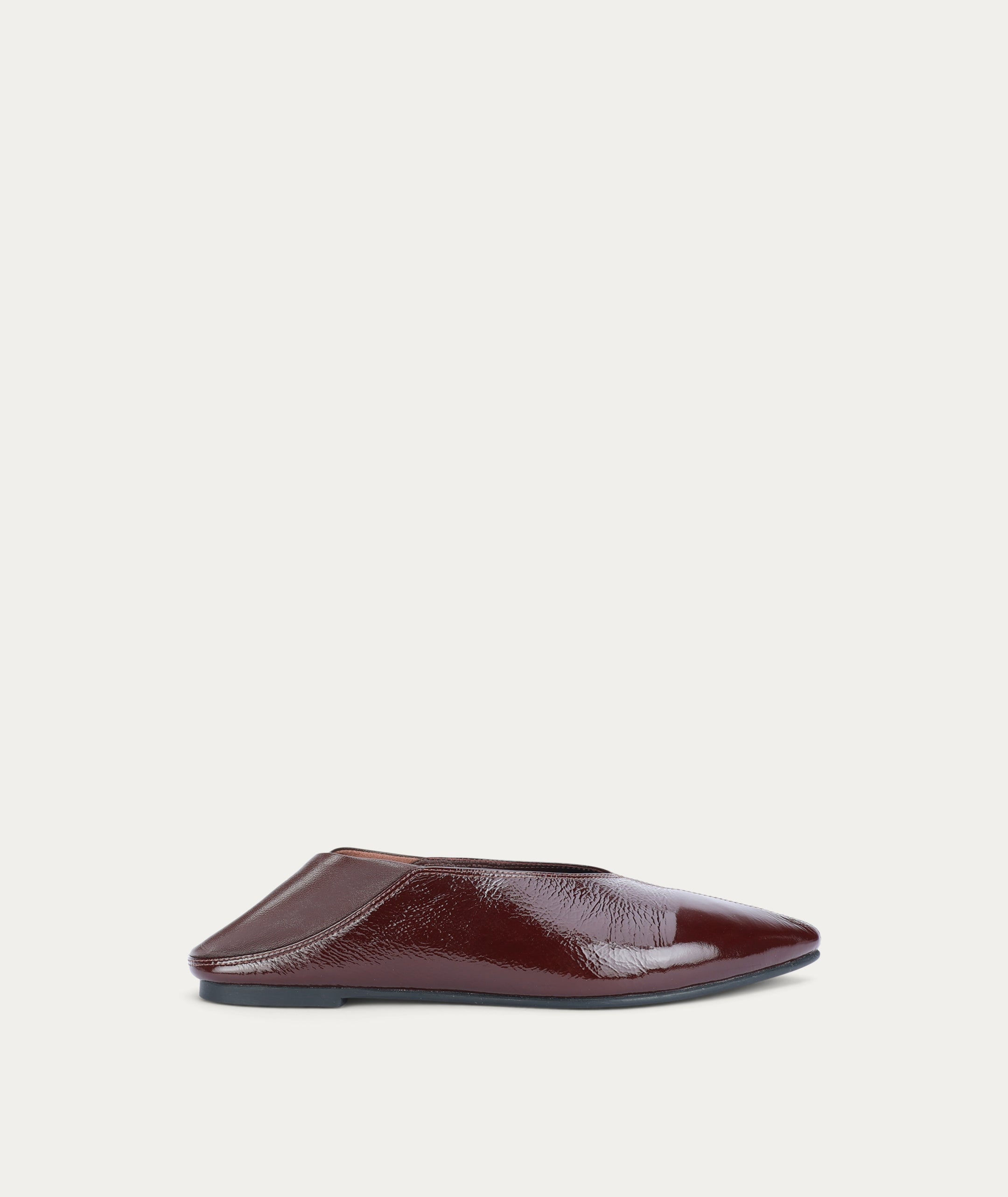Epona Flat - Burgundy Patent