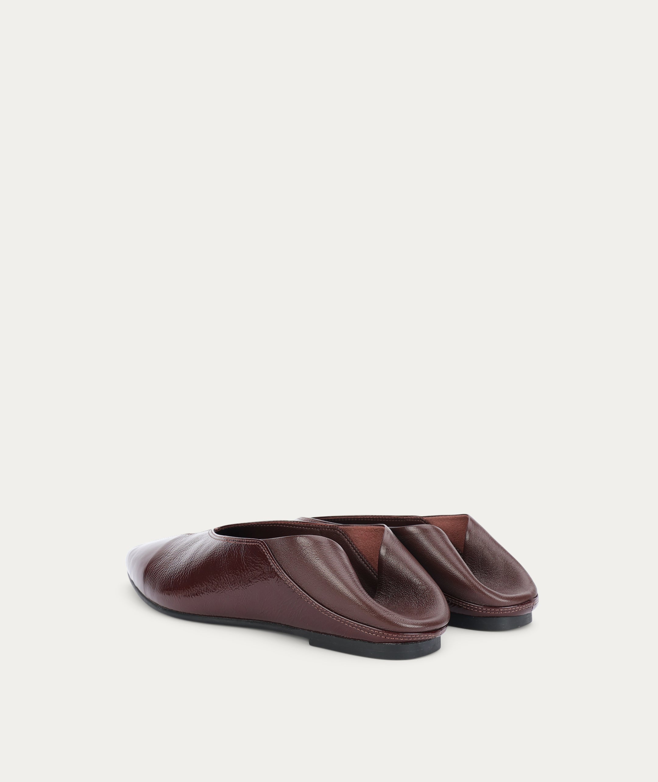Epona Flat - Burgundy Patent
