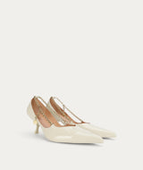 Epona Chain Heel - Milk Patent