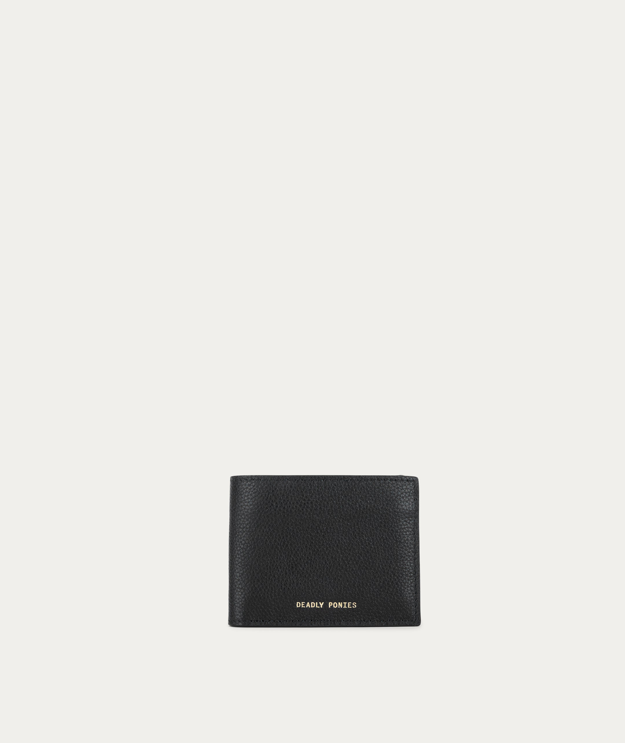 Flip Wallet - Black/Brass