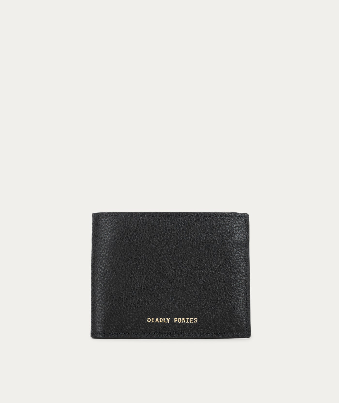 Flip Wallet - Black/Brass