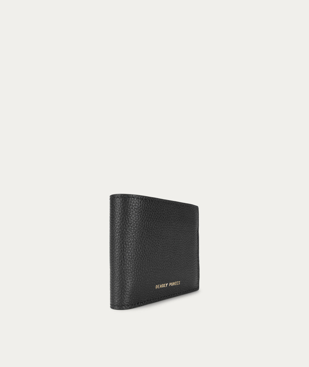 Flip Wallet - Black/Brass