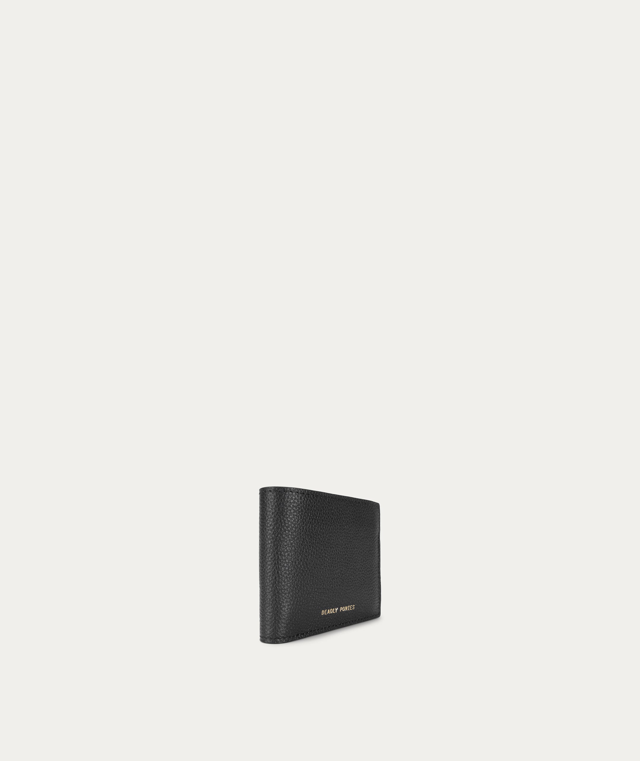 Flip Wallet - Black/Brass