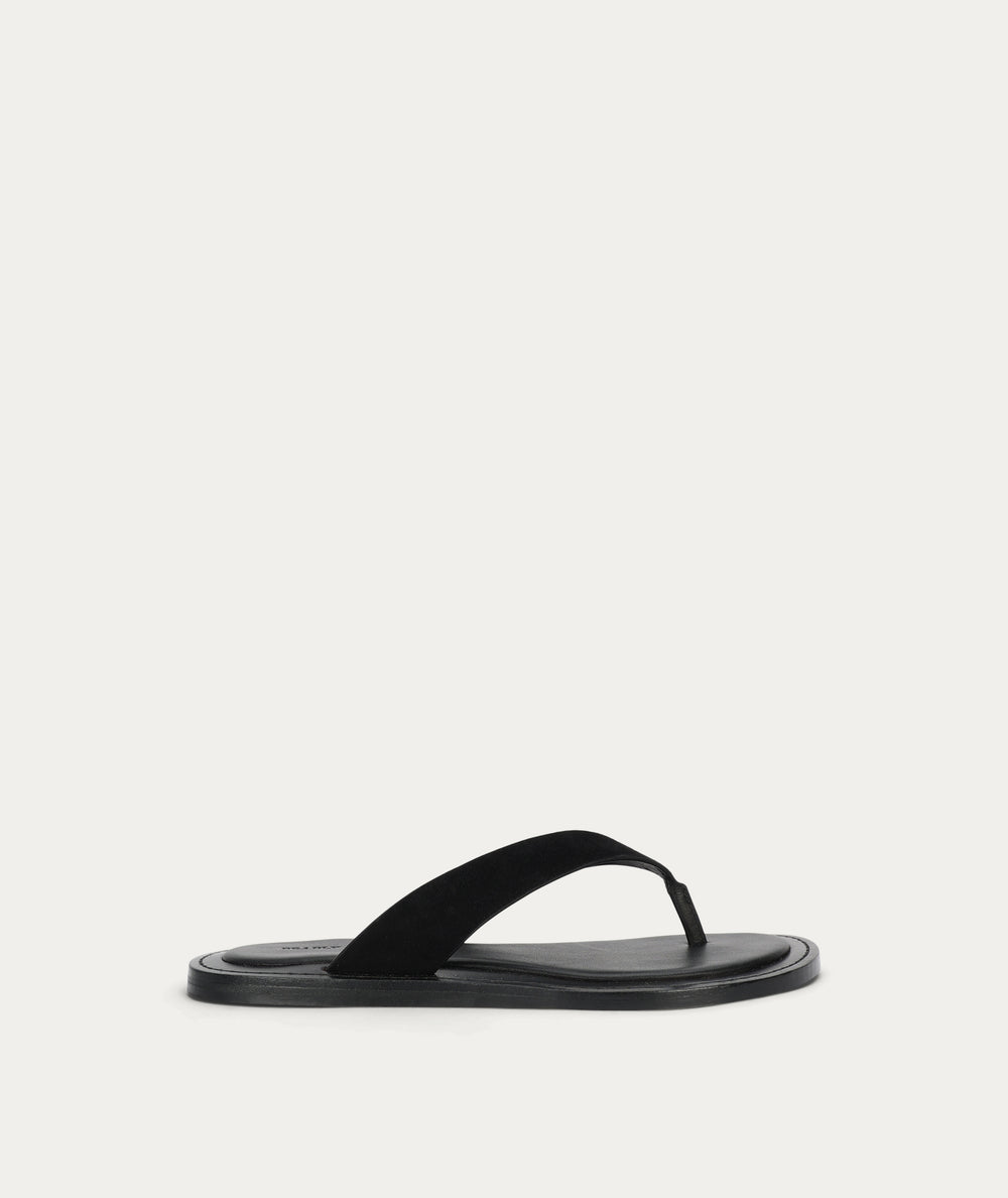 Helios Sandal - Black Suede