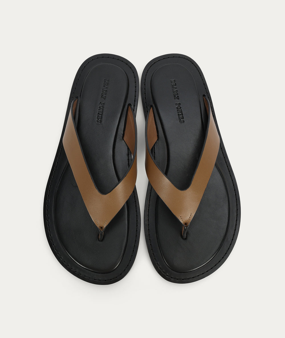 Helios Sandal - Hazel/Black