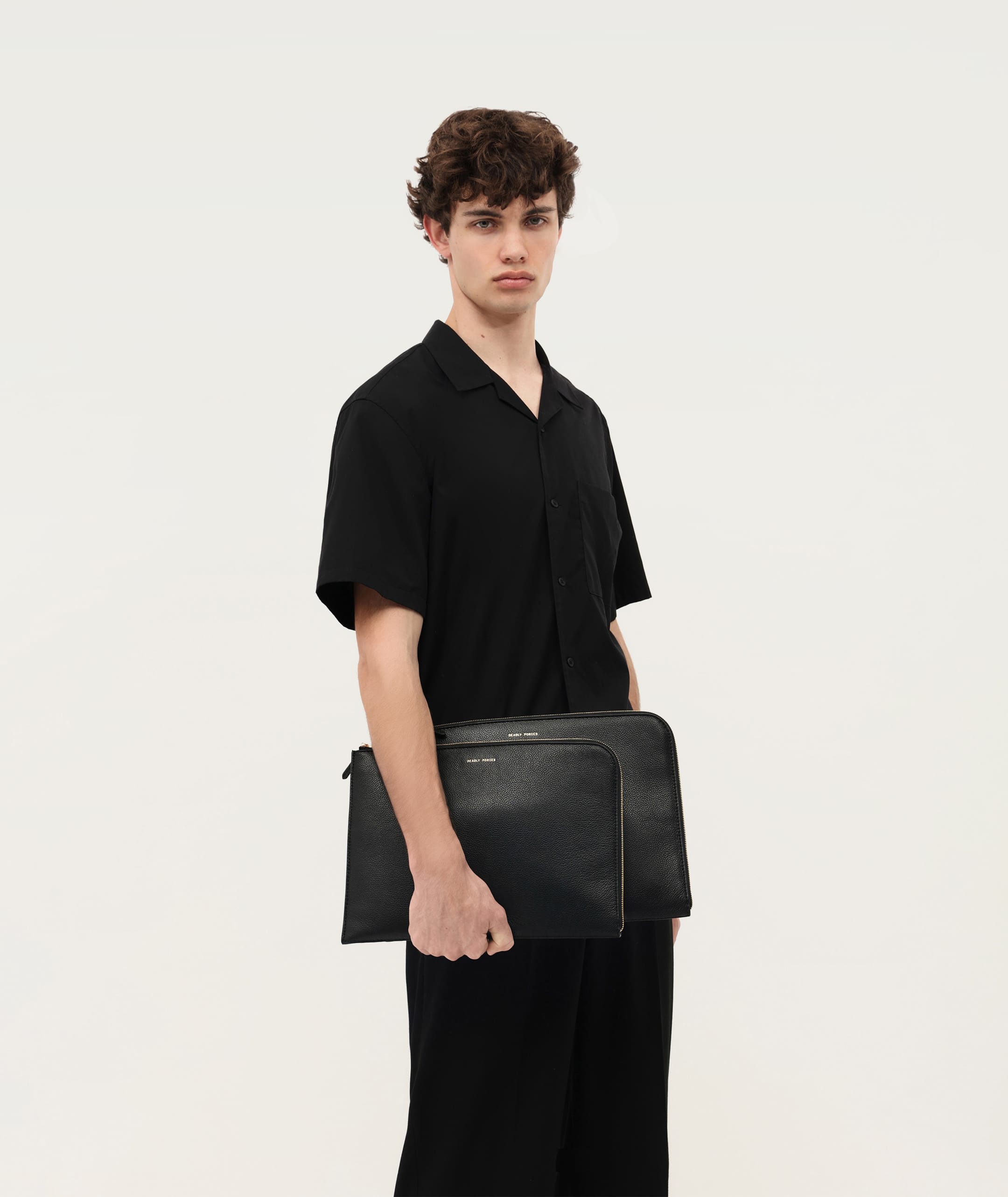 Laptop Sleeve 15" - Black/Brass