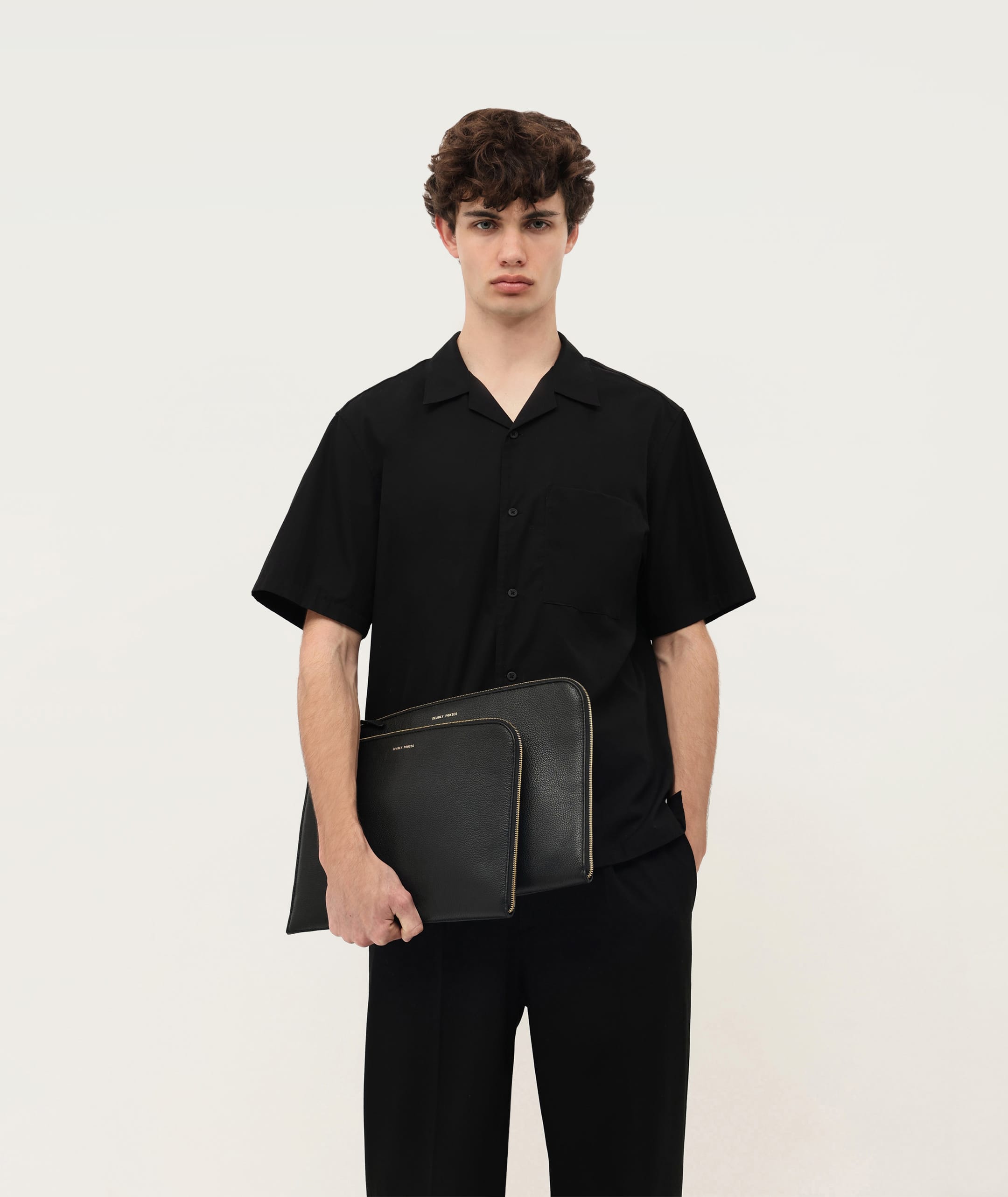Laptop Sleeve 15" - Black/Brass