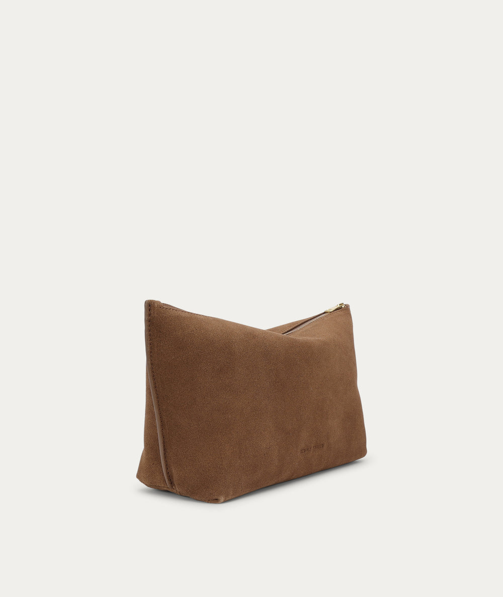 Large Poucher - Hazel Suede